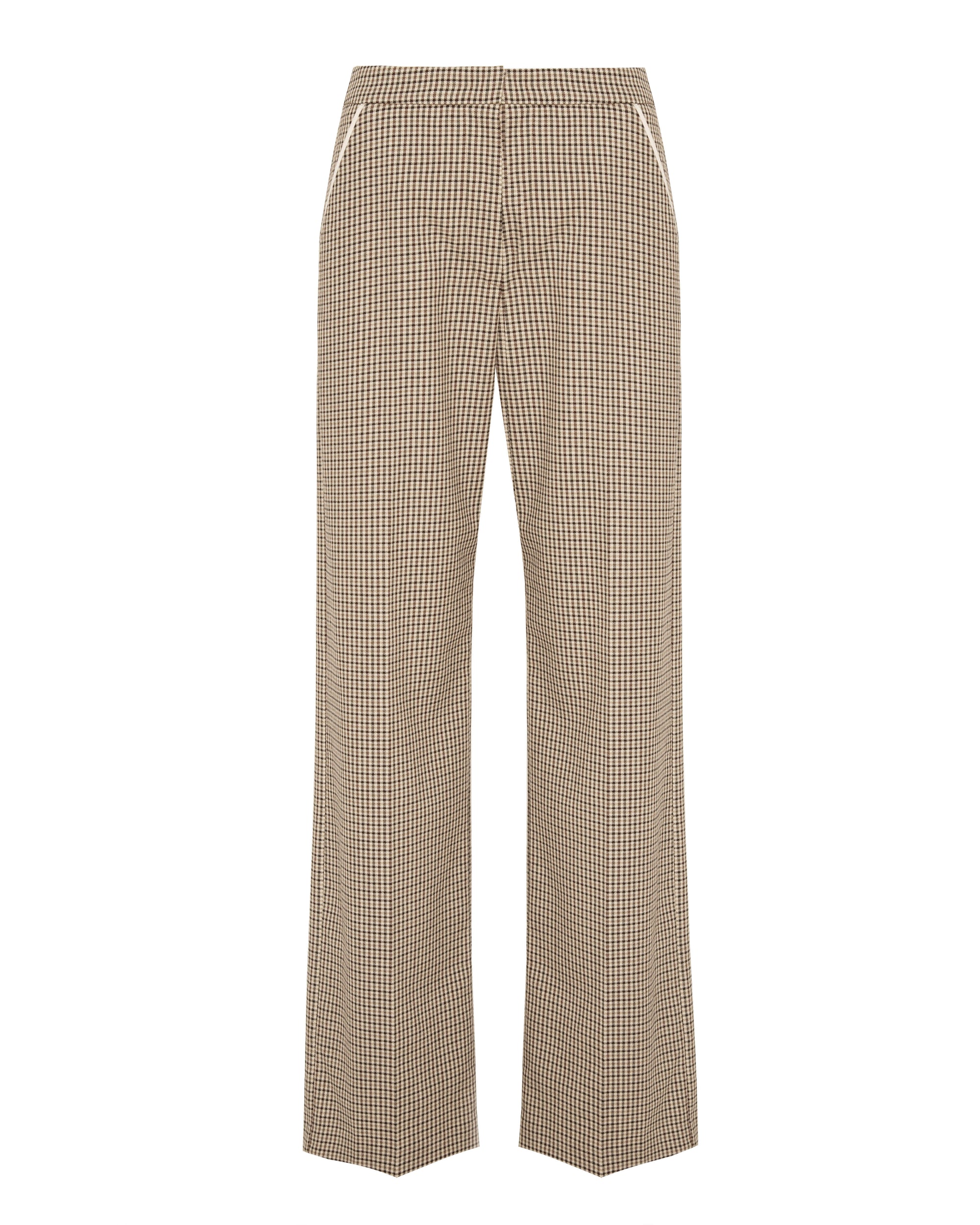 PANTALONI PALAZZO A MICRO QUADRI