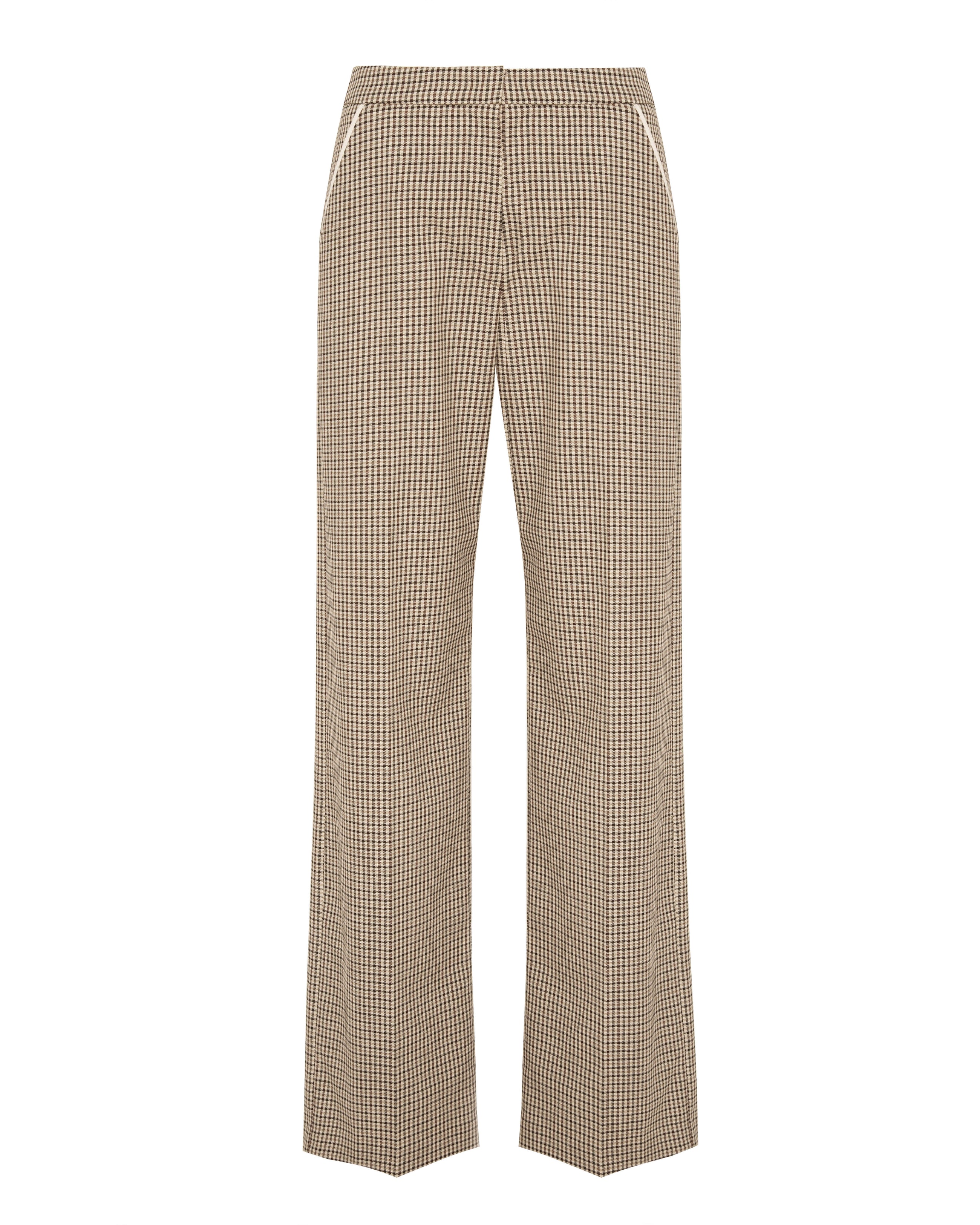 PANTALONI PALAZZO A MICRO QUADRI
