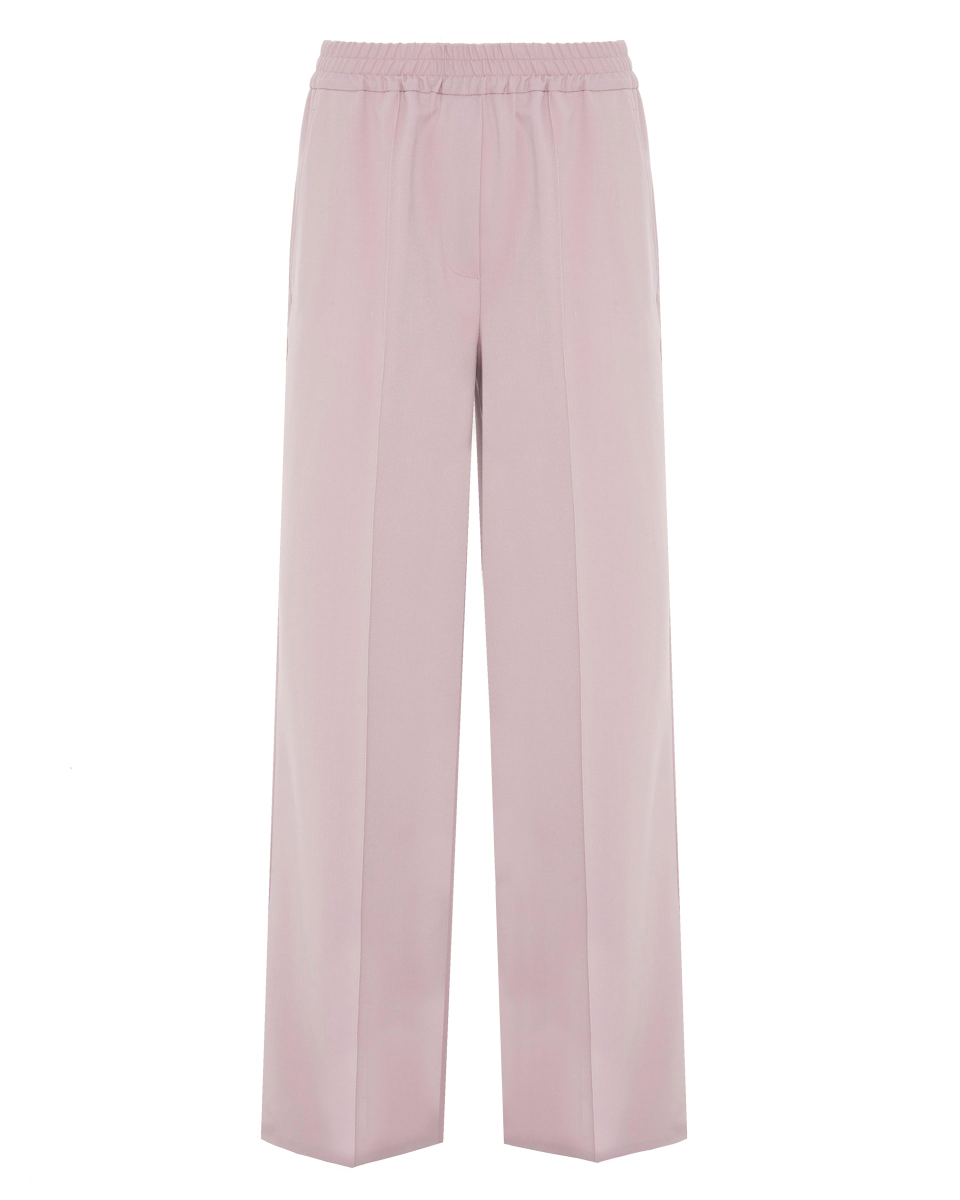 Palazzo Trousers With Elastic Waistband
