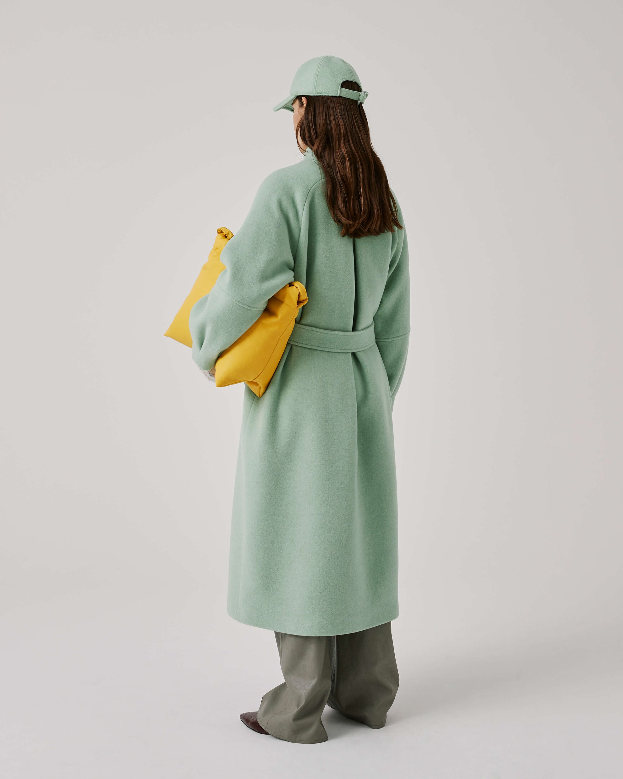 Wool Coat with Belt