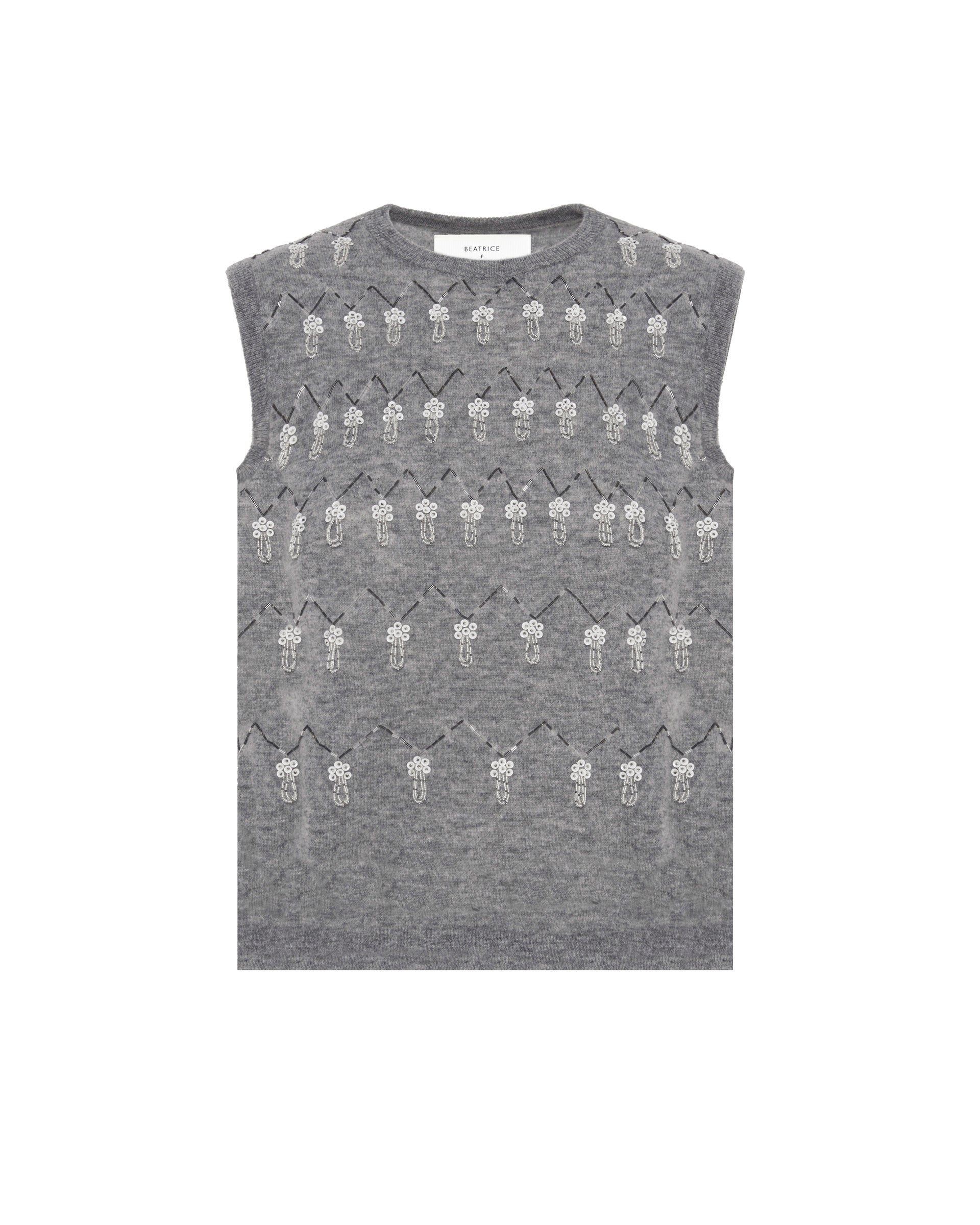 Hand-Decorated Knit Waistcoat