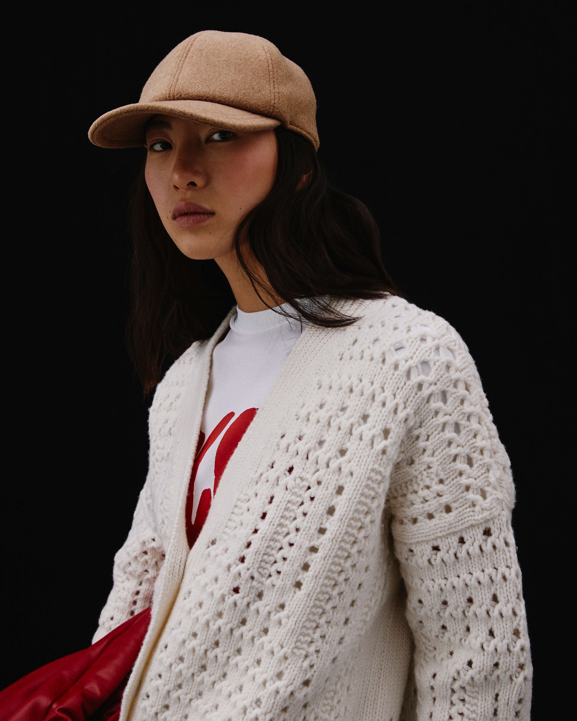 Heavy Openwork Cardigan