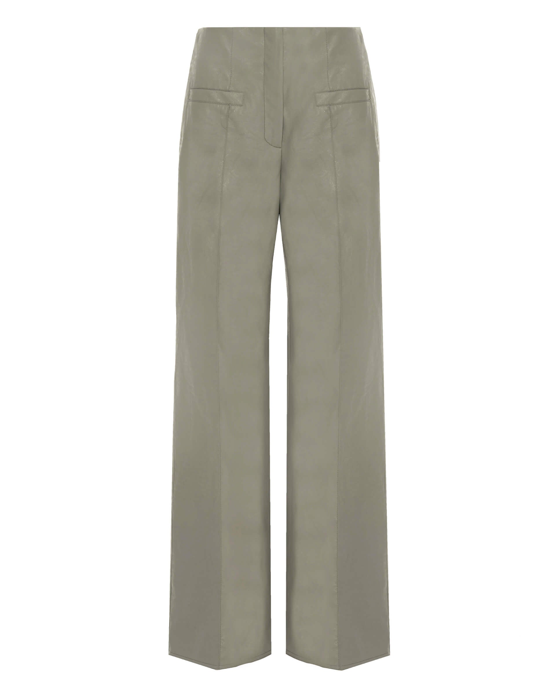 Eco-Leather Palazzo Trousers