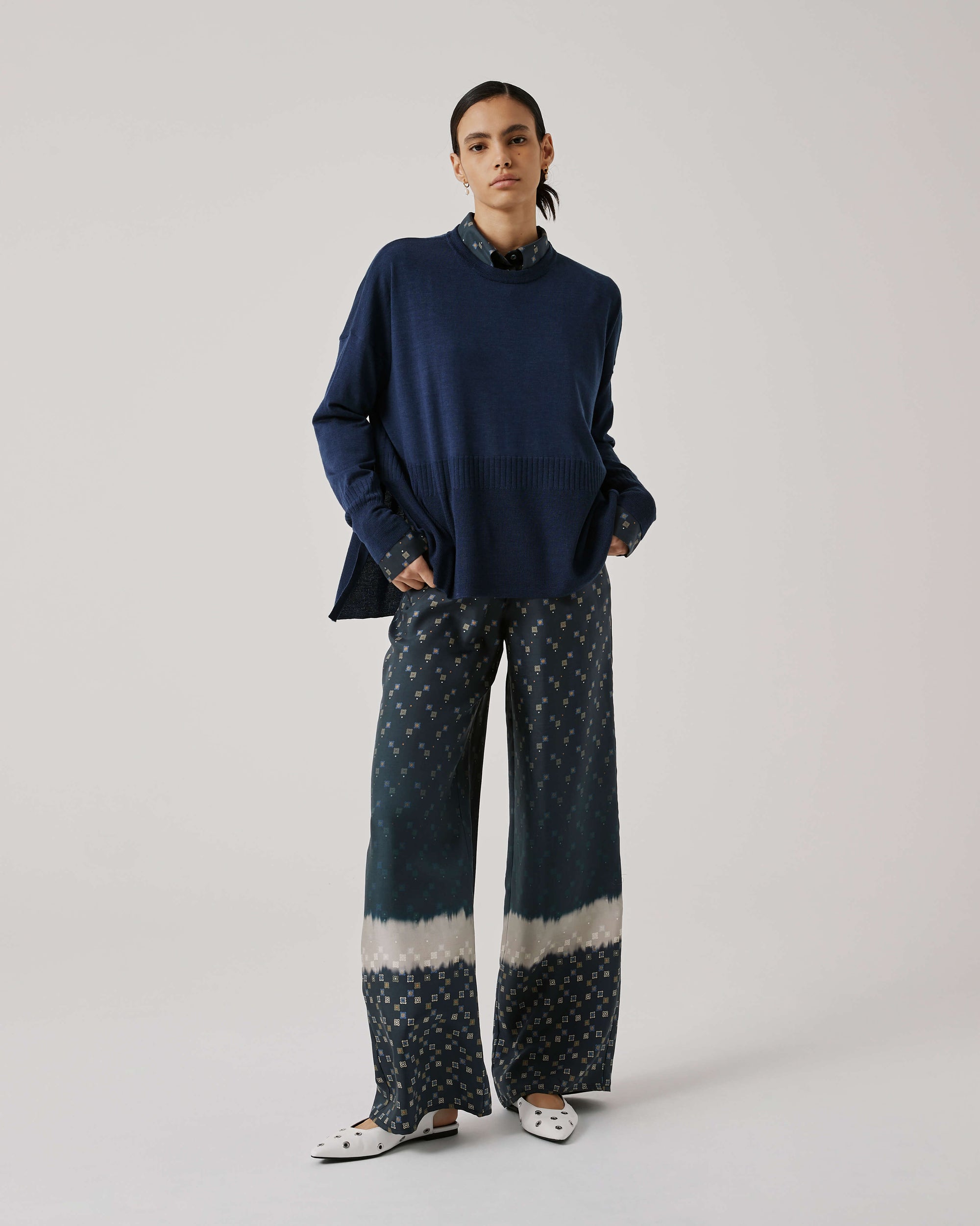 Printed Palazzo Trousers