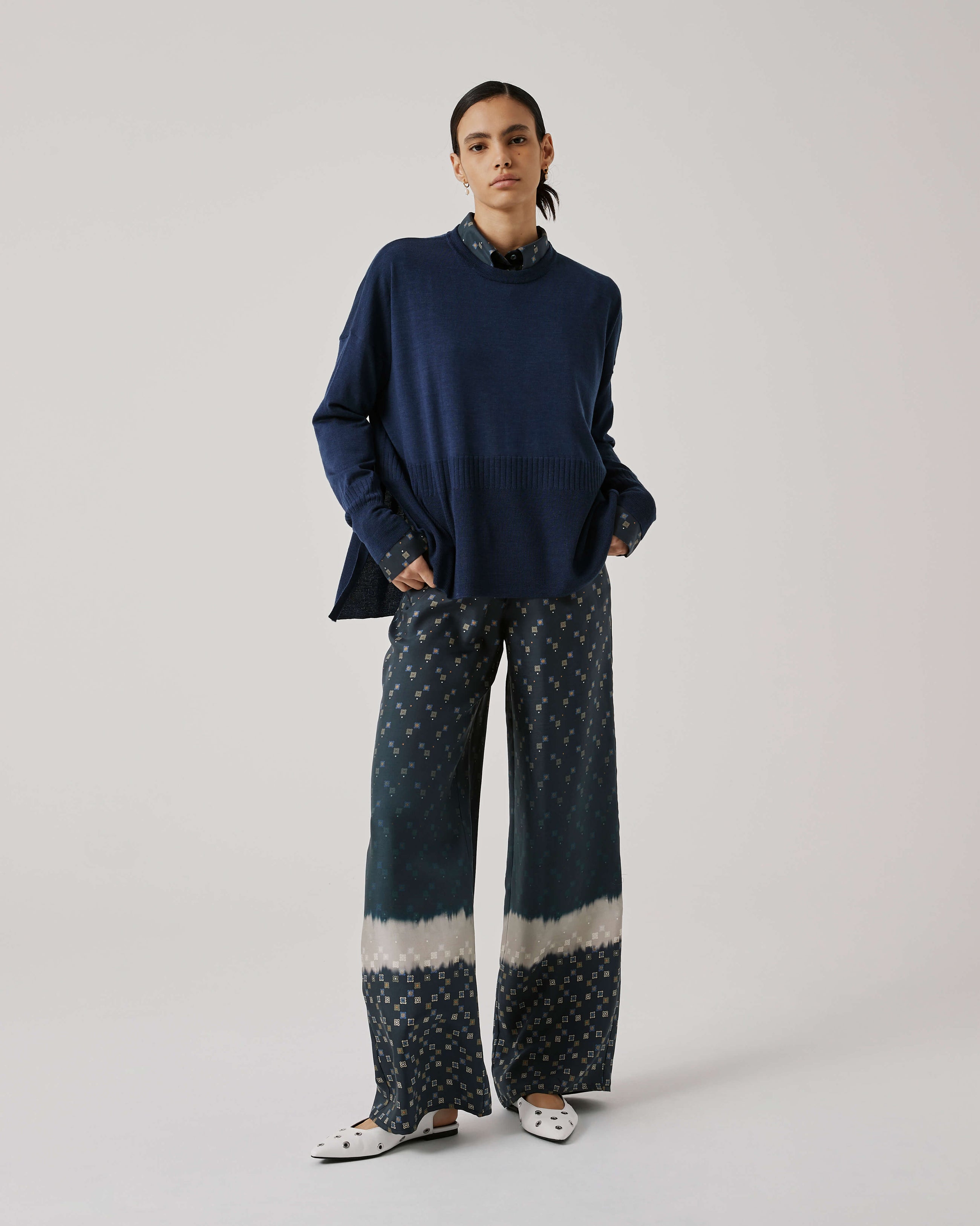 Printed Palazzo Trousers