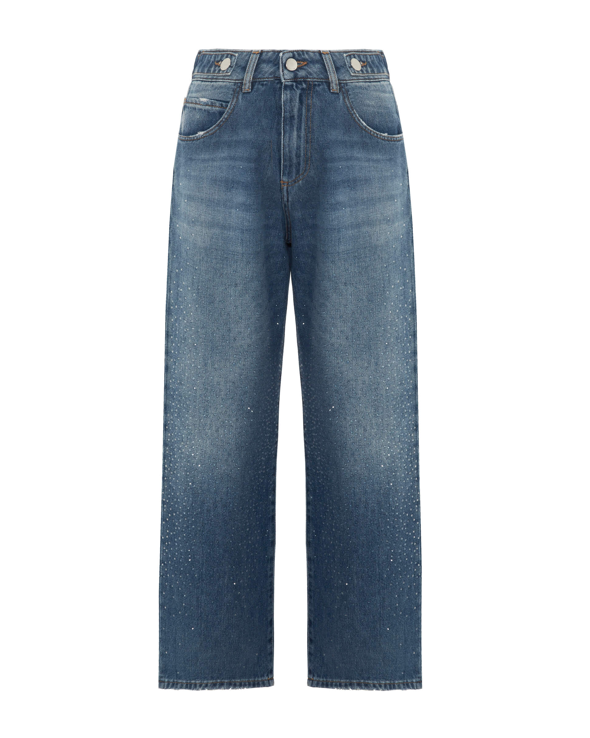 Baggy Jeans With Rhinestones
