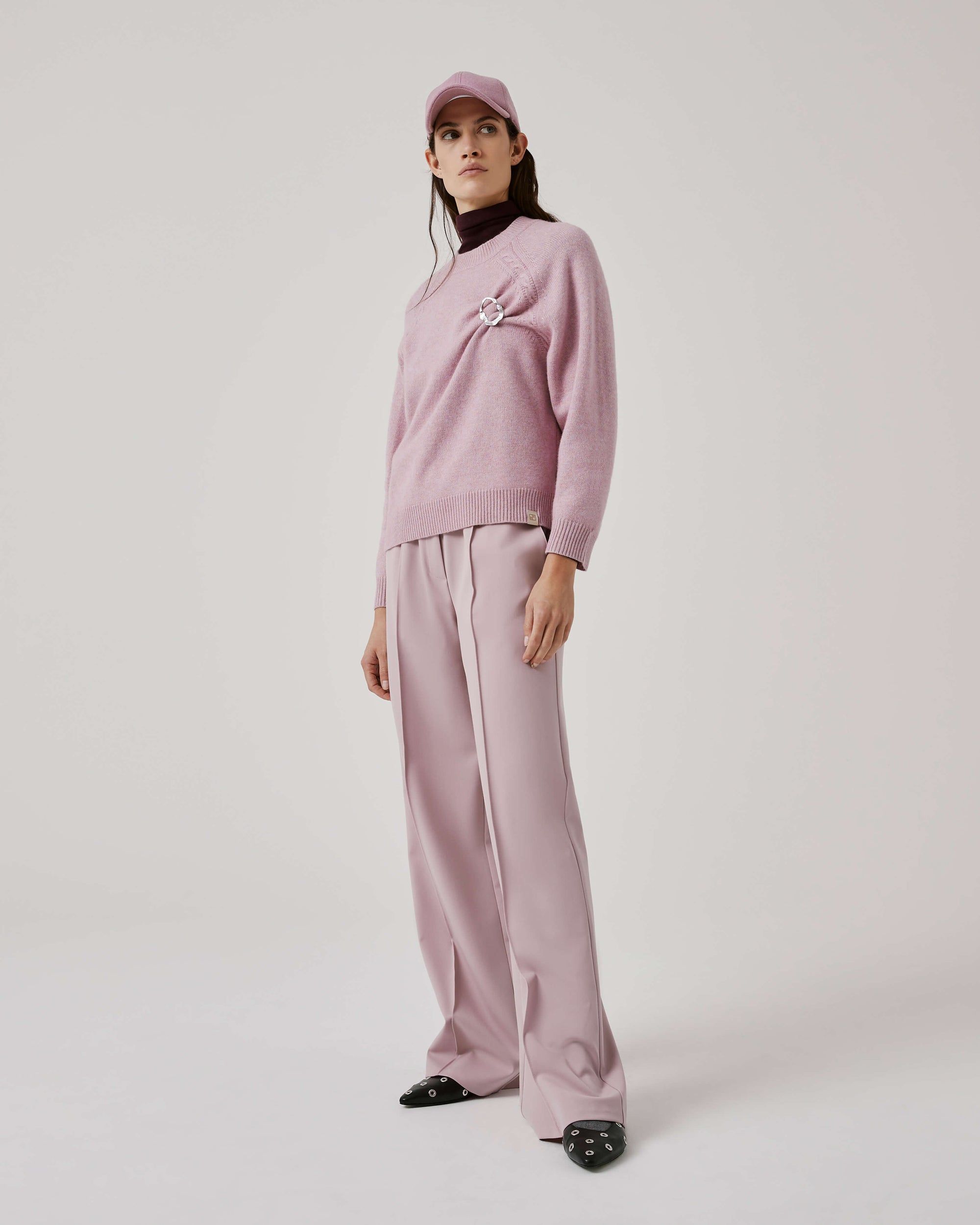 Palazzo Trousers With Elastic Waistband