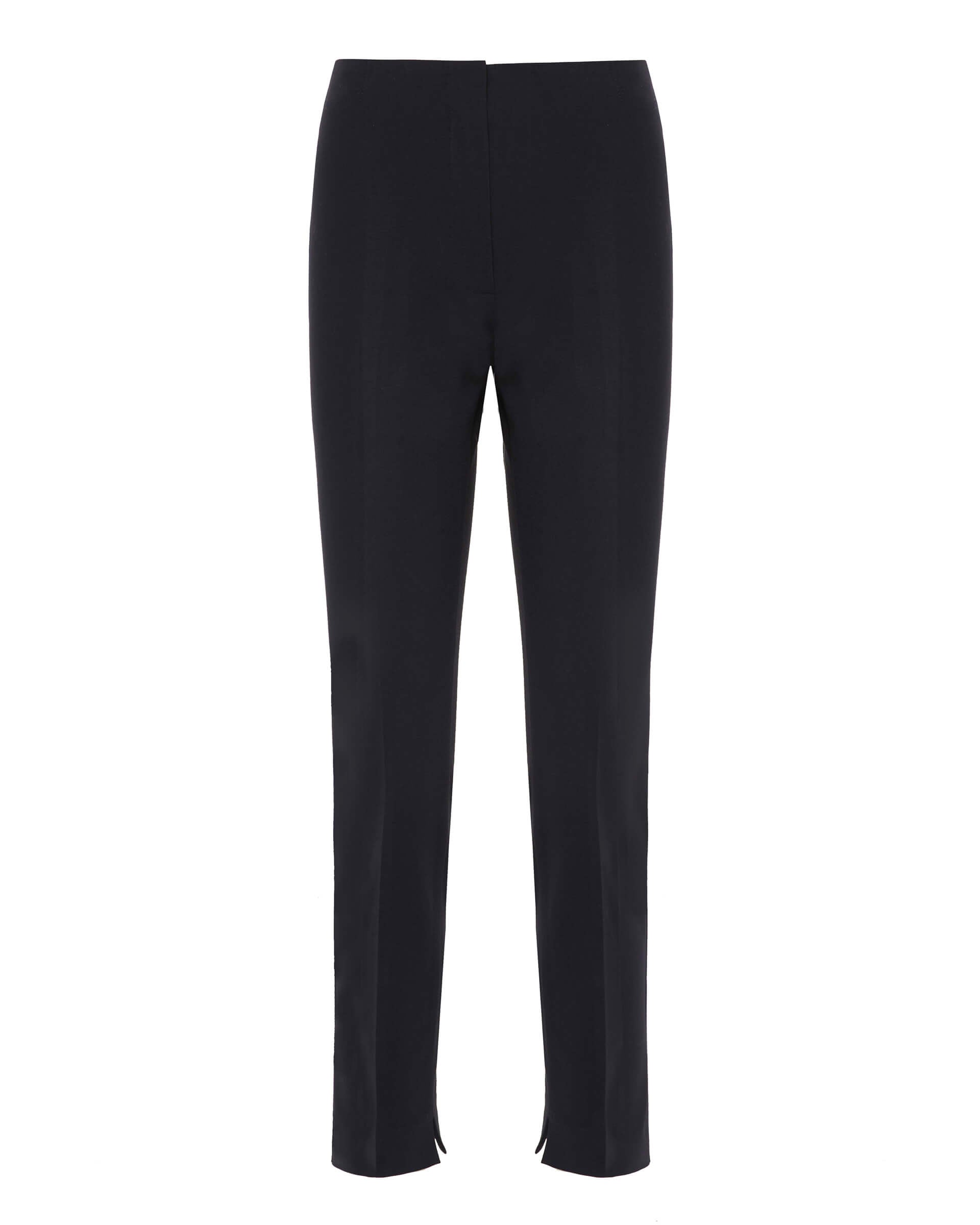 Cigarette Trousers Of Milan-Stitch Fabric