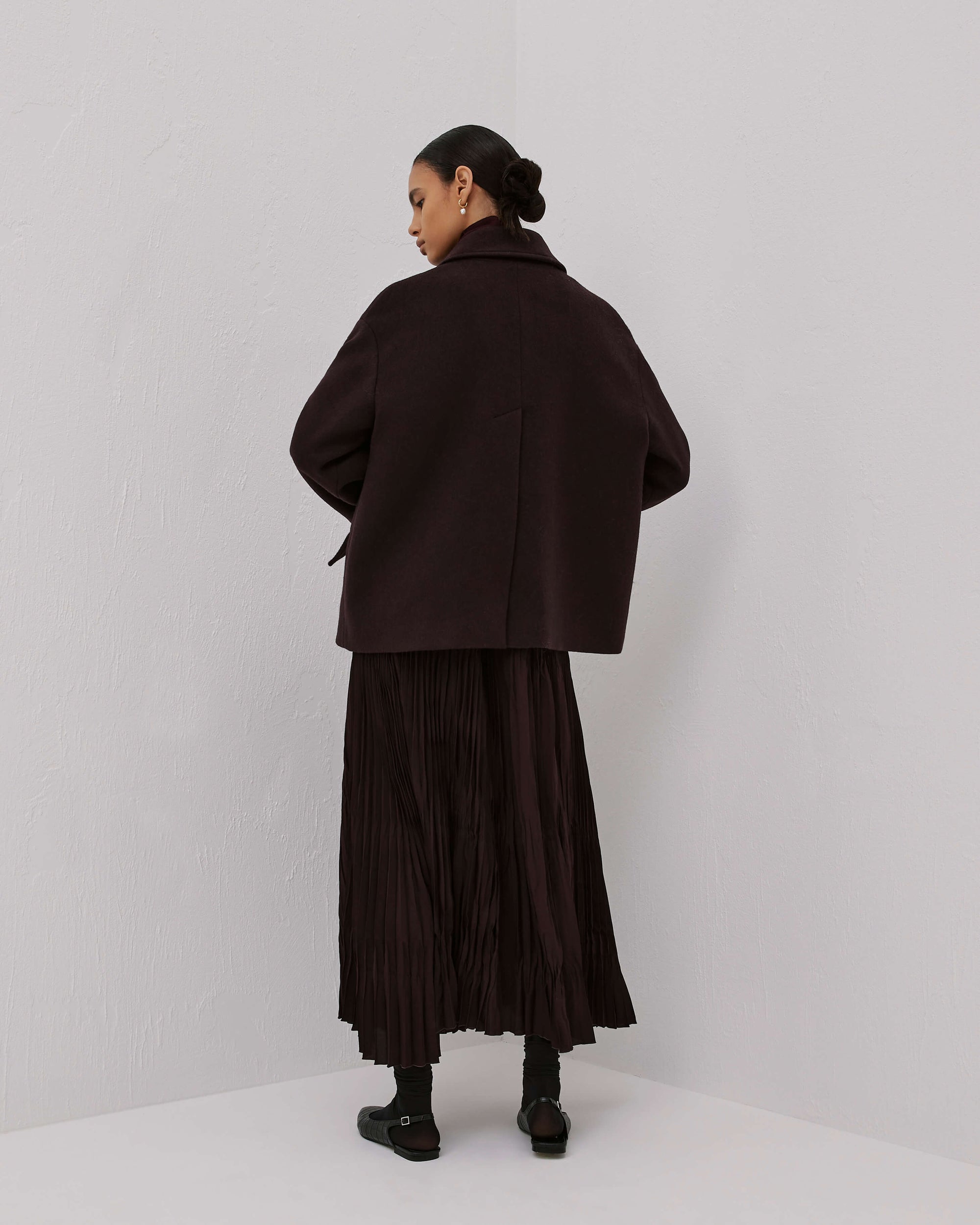 Beatrice .b Short Coat With Pocket With Metal Eyelets 24FA2604VELOUR_395