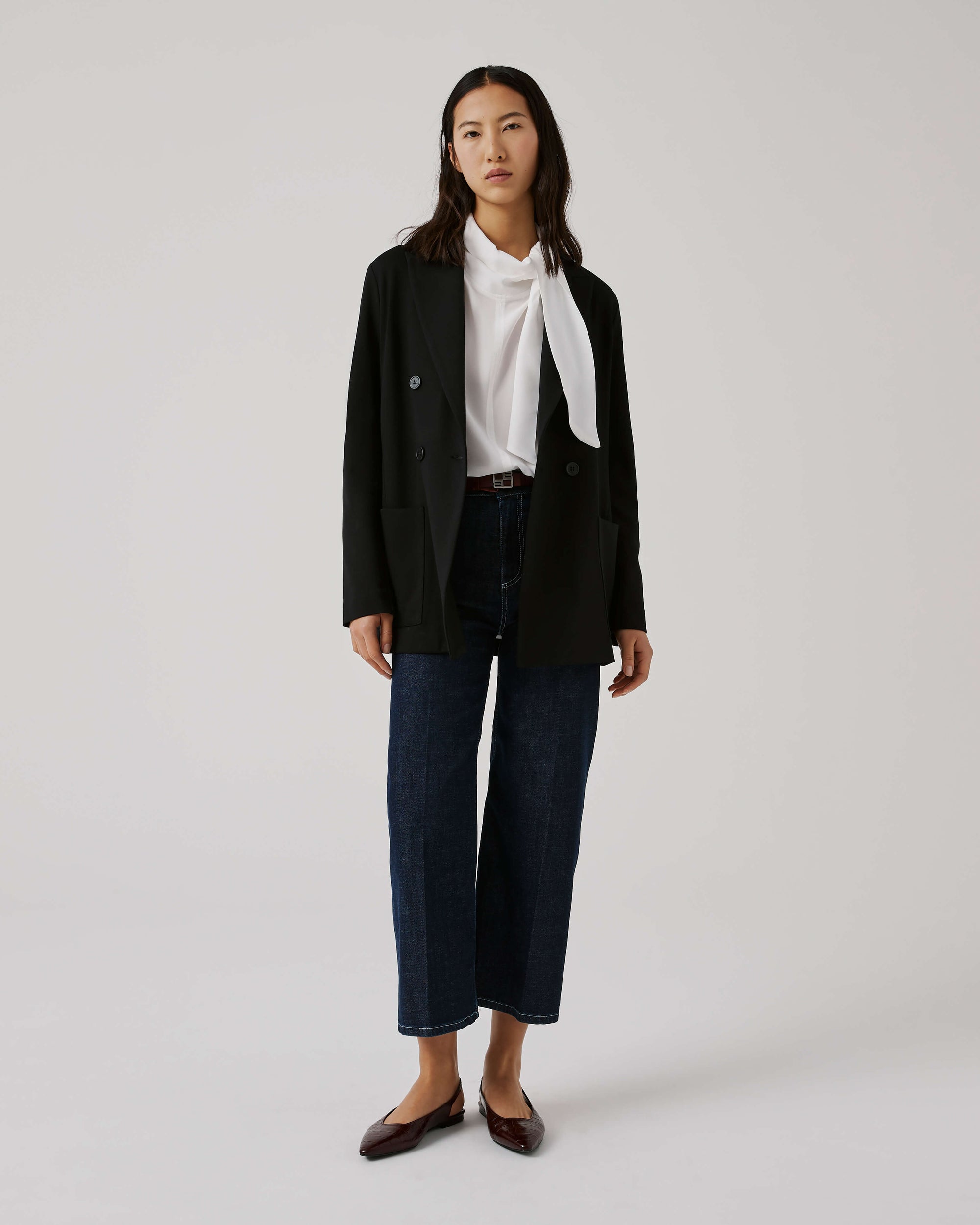 Single-Breasted Jacket In Milan Stitch