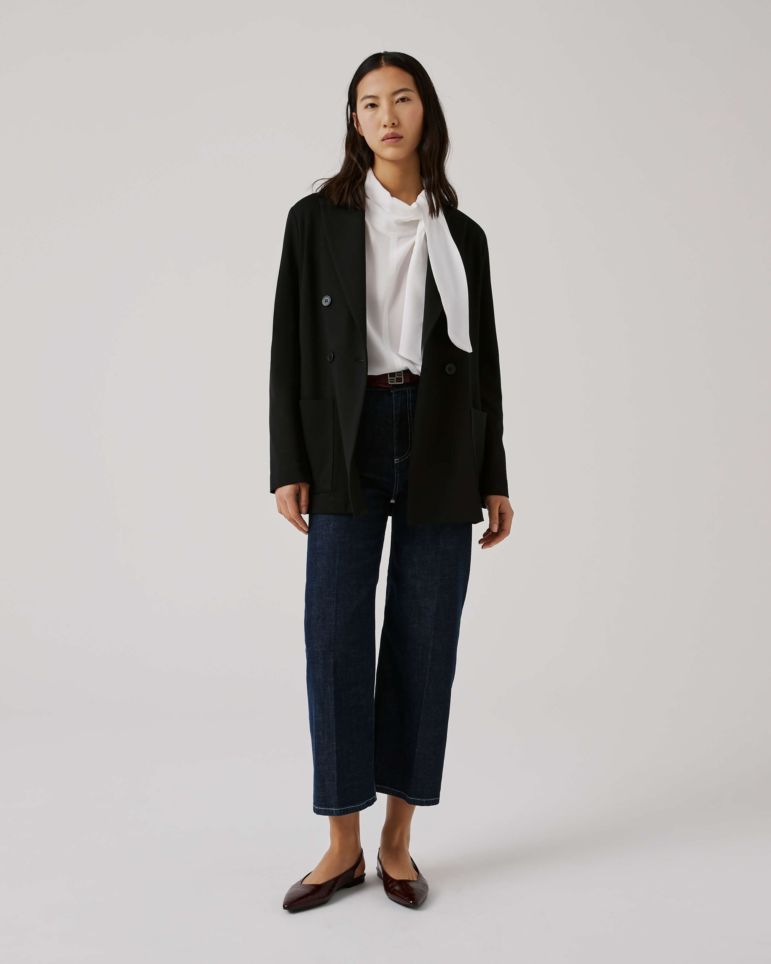 Single-Breasted Jacket In Milan Stitch