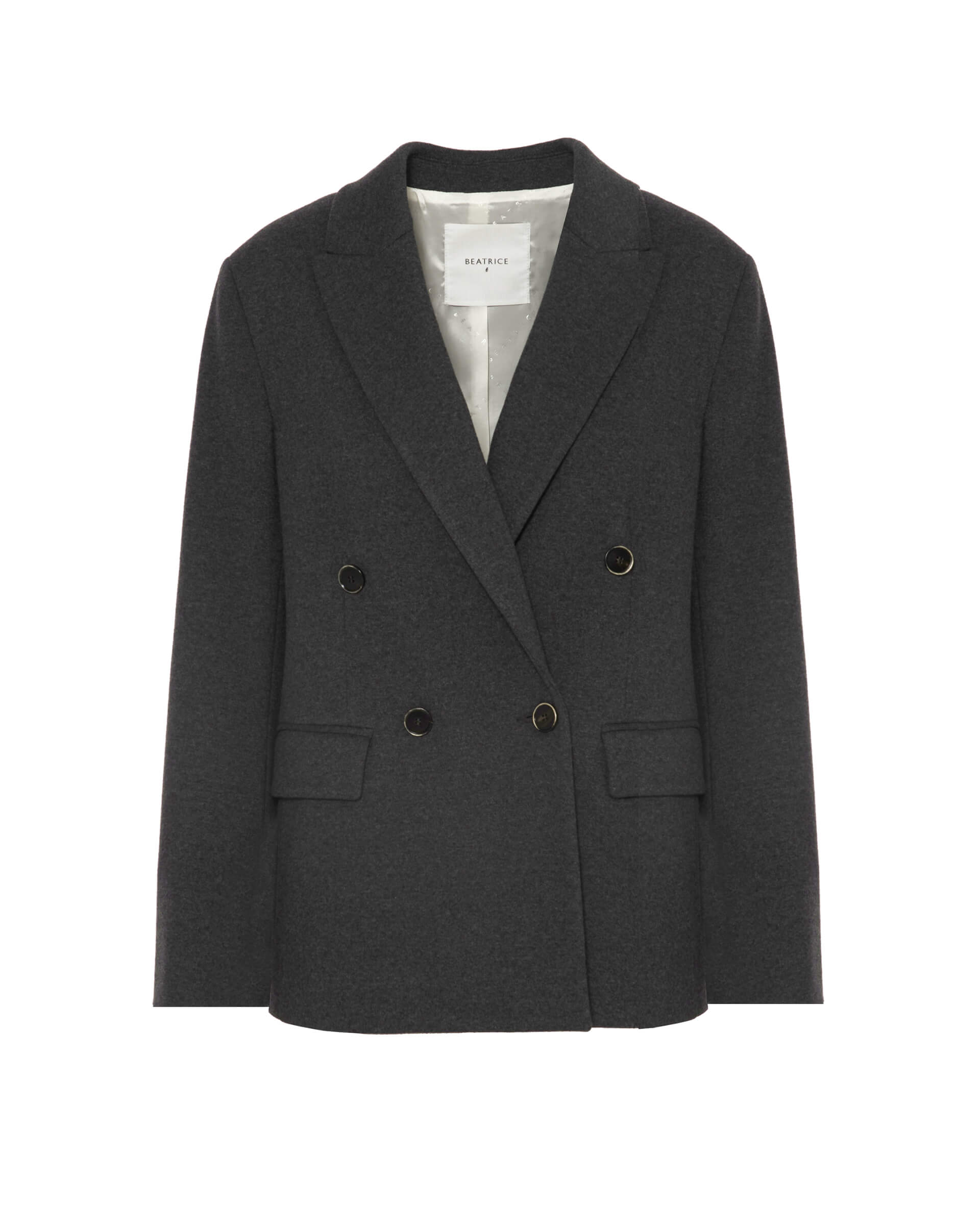 Double-Breasted Gauzed Jersey Jacket