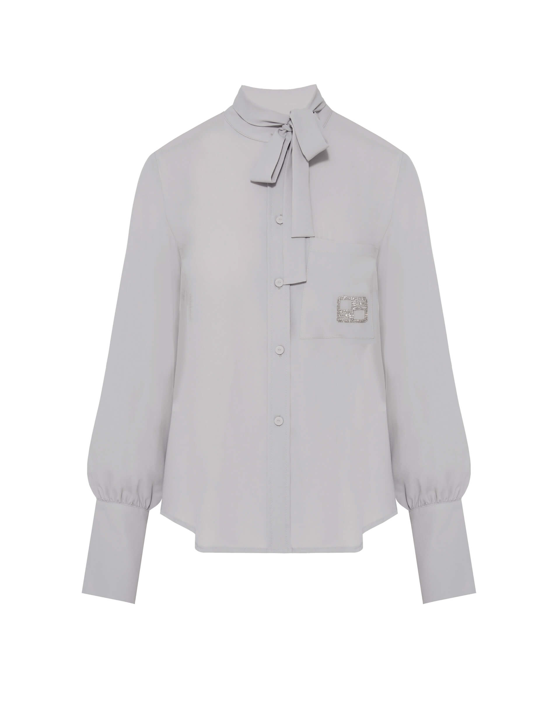 Hand-Embroidered Blended Silk Shirt