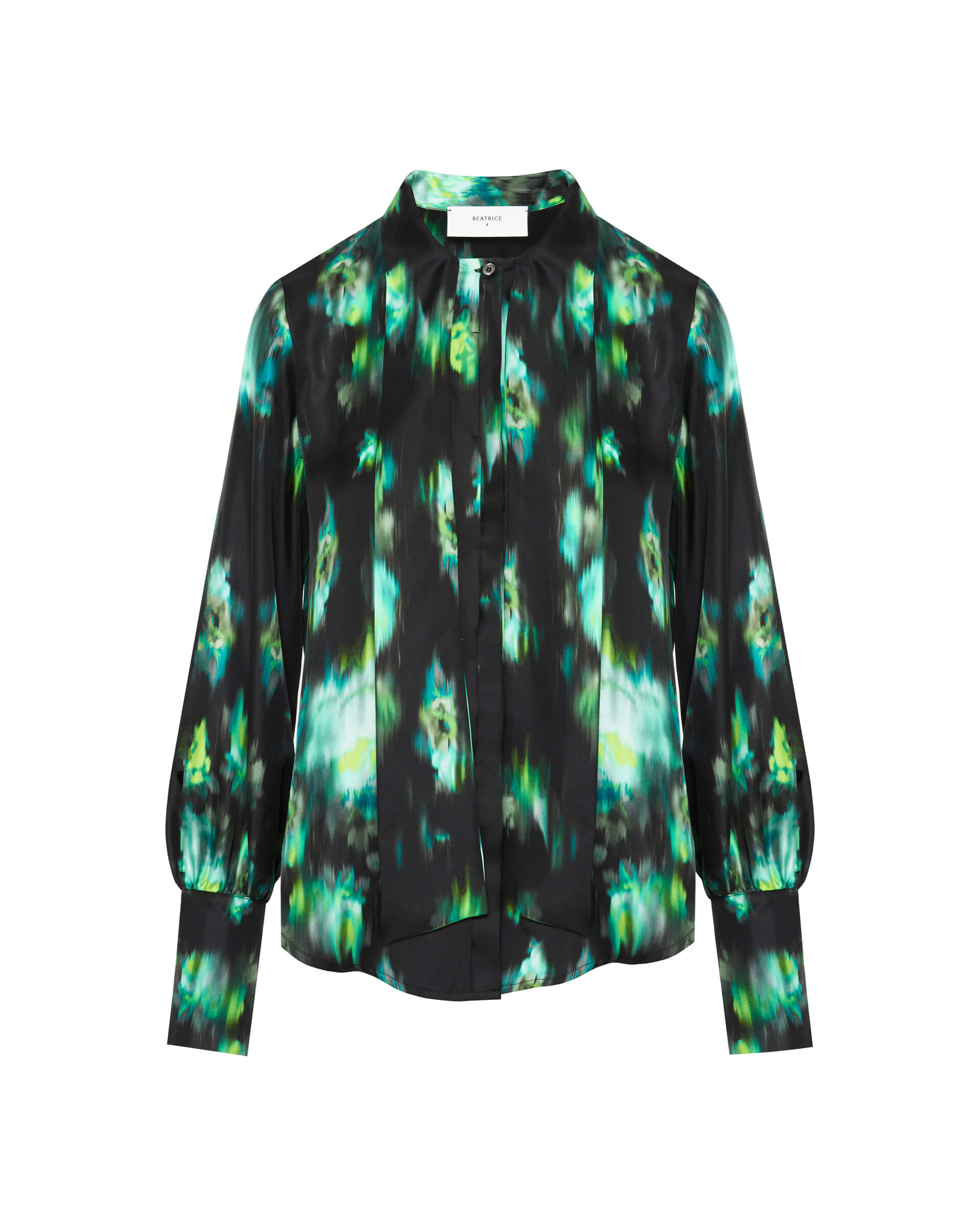 Printed Shirt With Ribbon