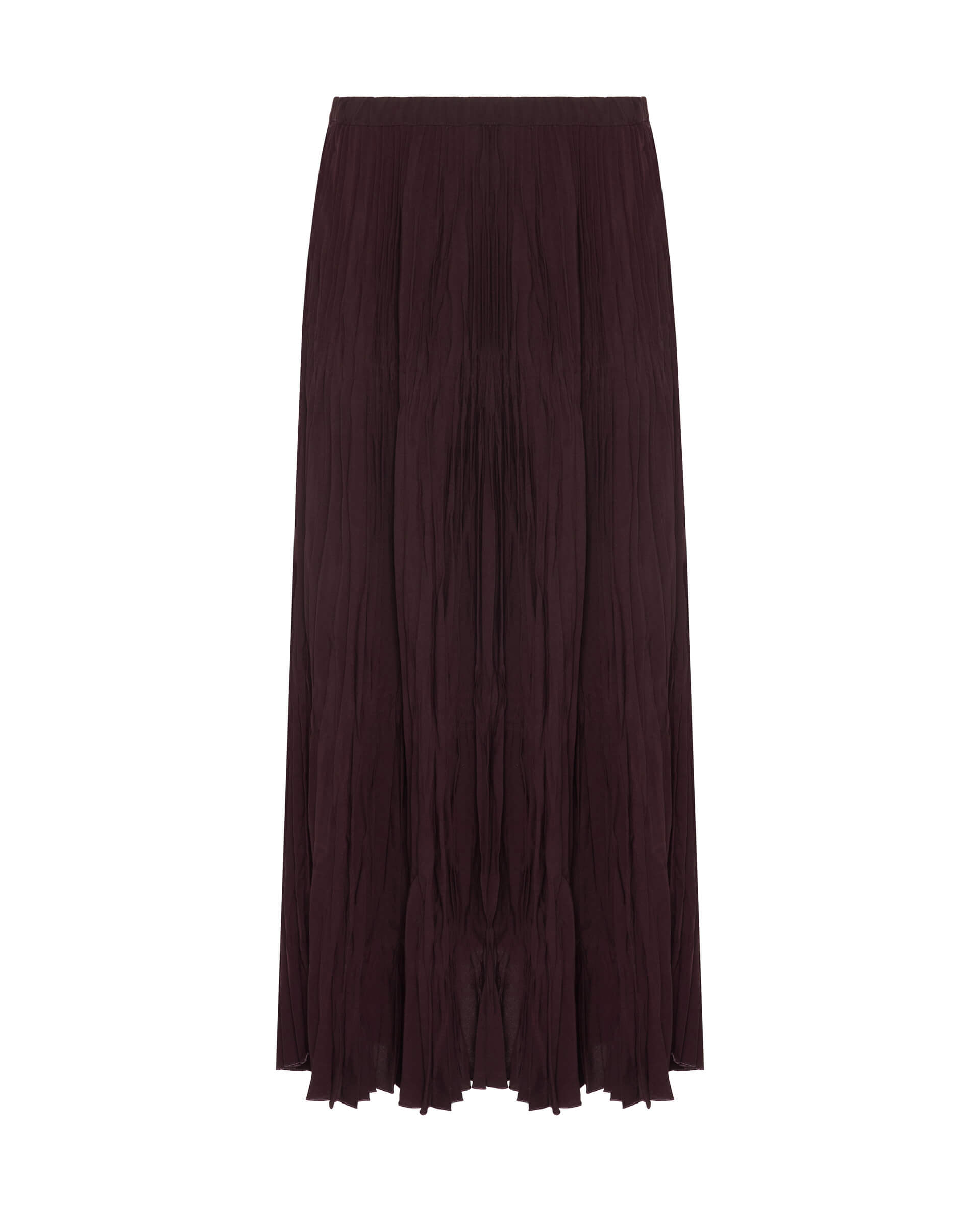 Skirt With Creased Pleating