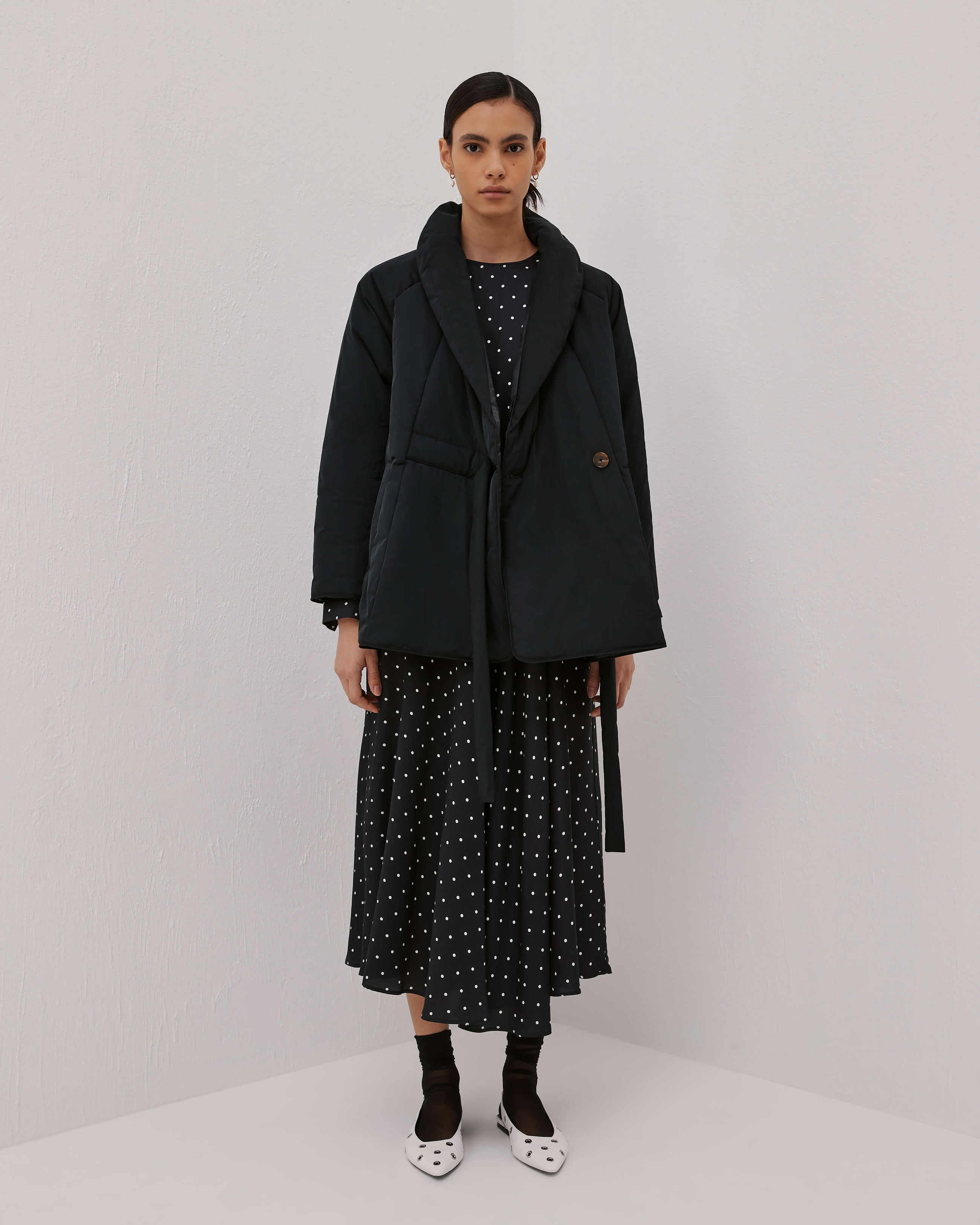Flared Printed Dress
