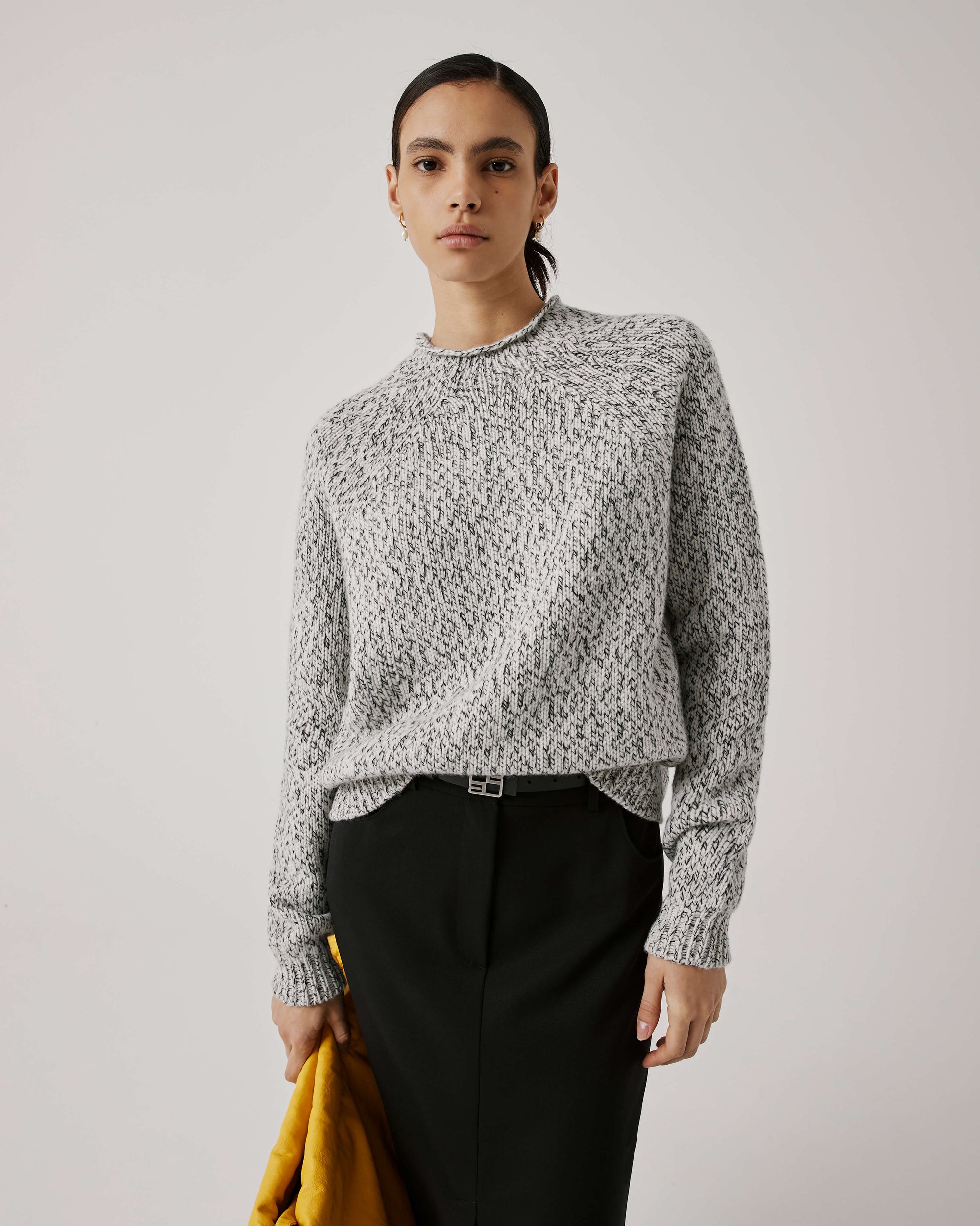 Beatrice .b Jumper With Salt And Pepper Yarn 24FA8653PAULA_120