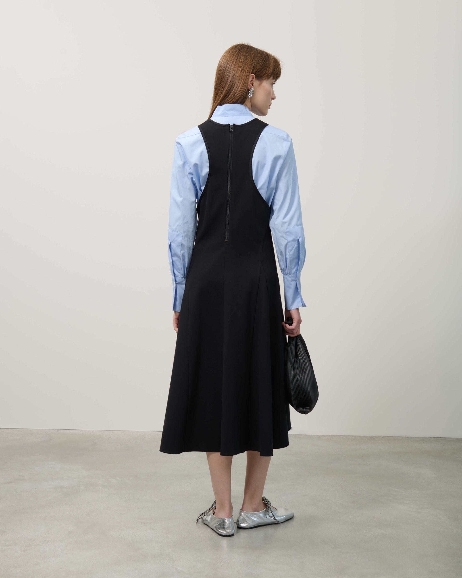 SLEEVELESS DRESS IN MILANO STITCH