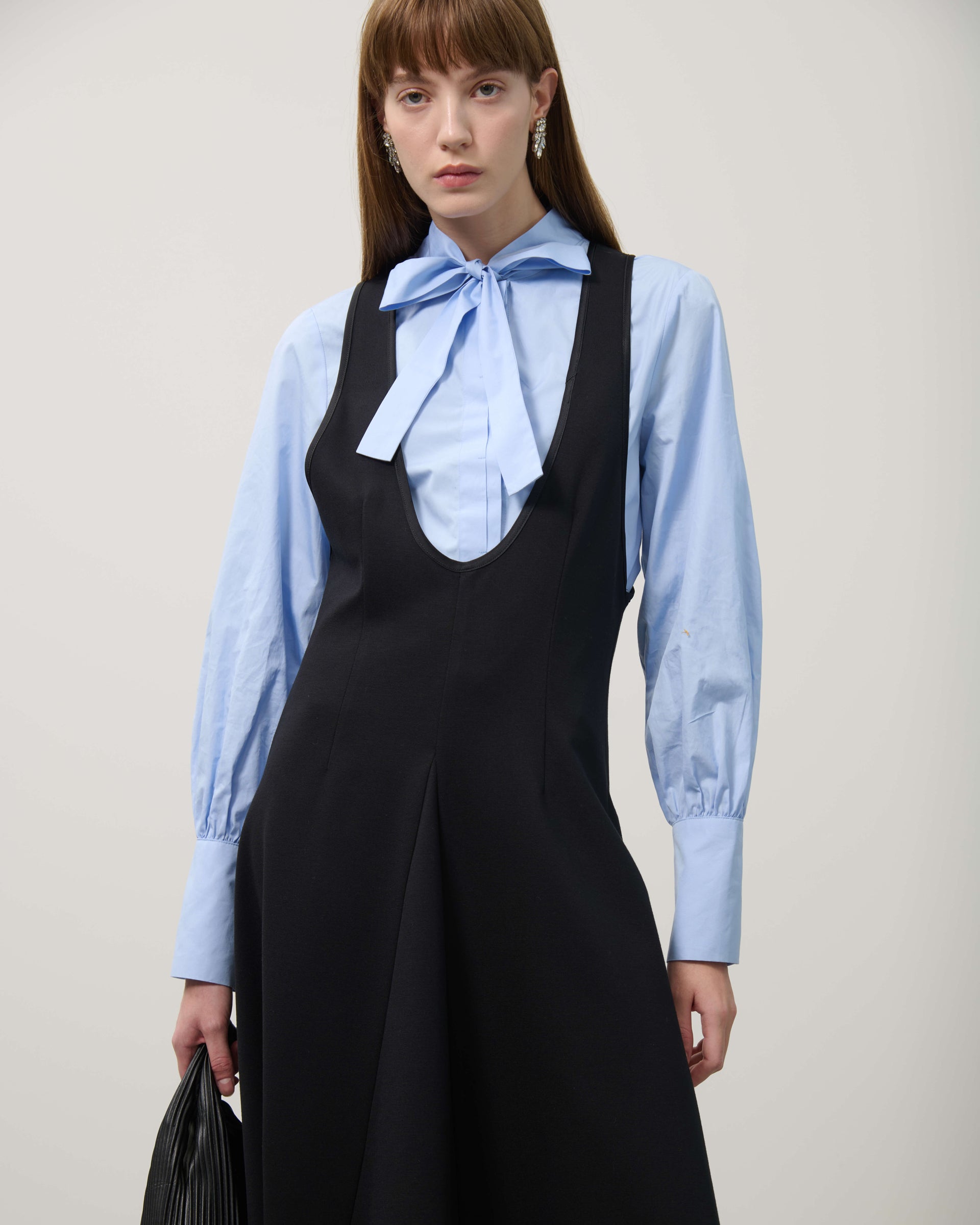 SLEEVELESS DRESS IN MILANO STITCH