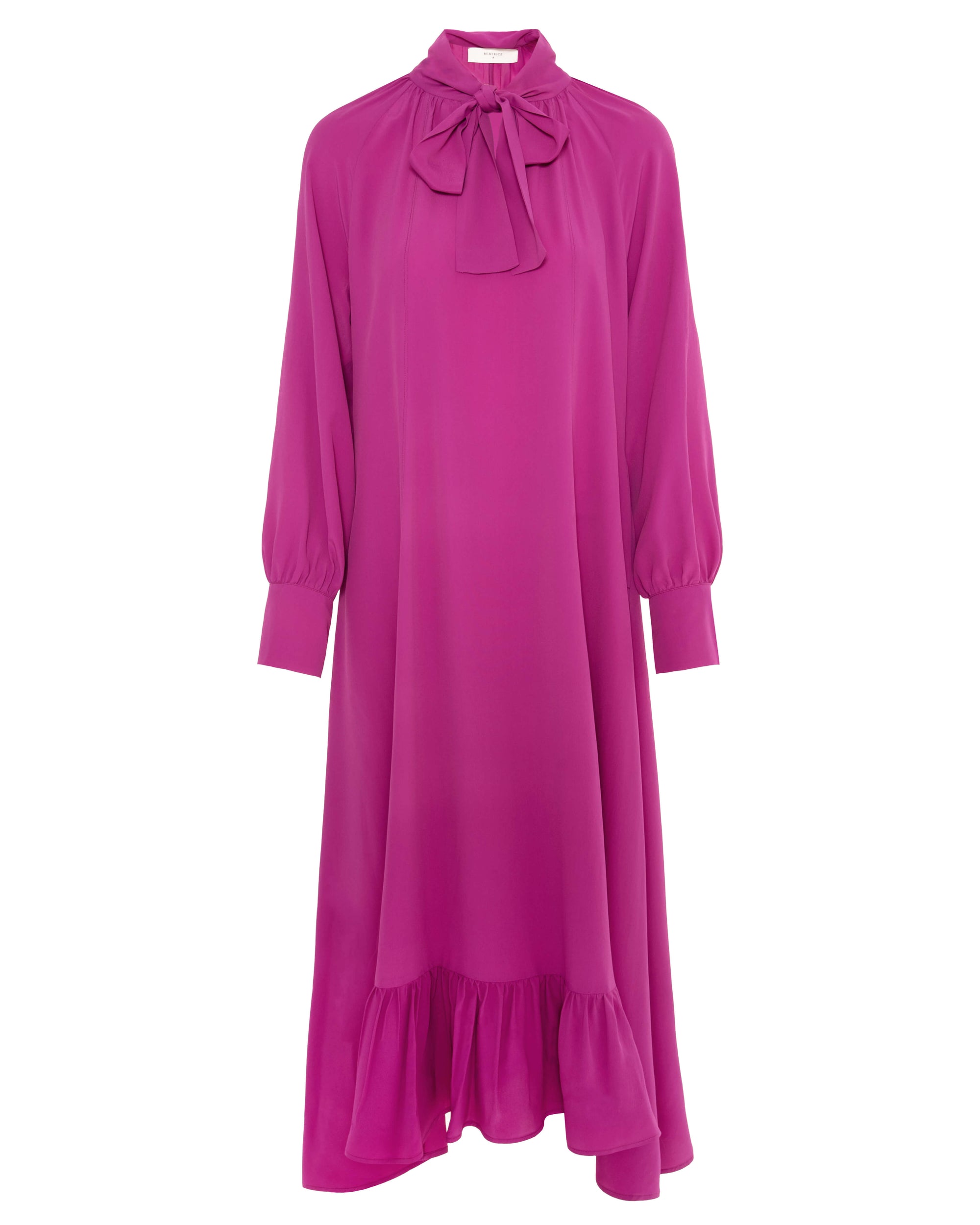 LONG SILK BLEND DRESS