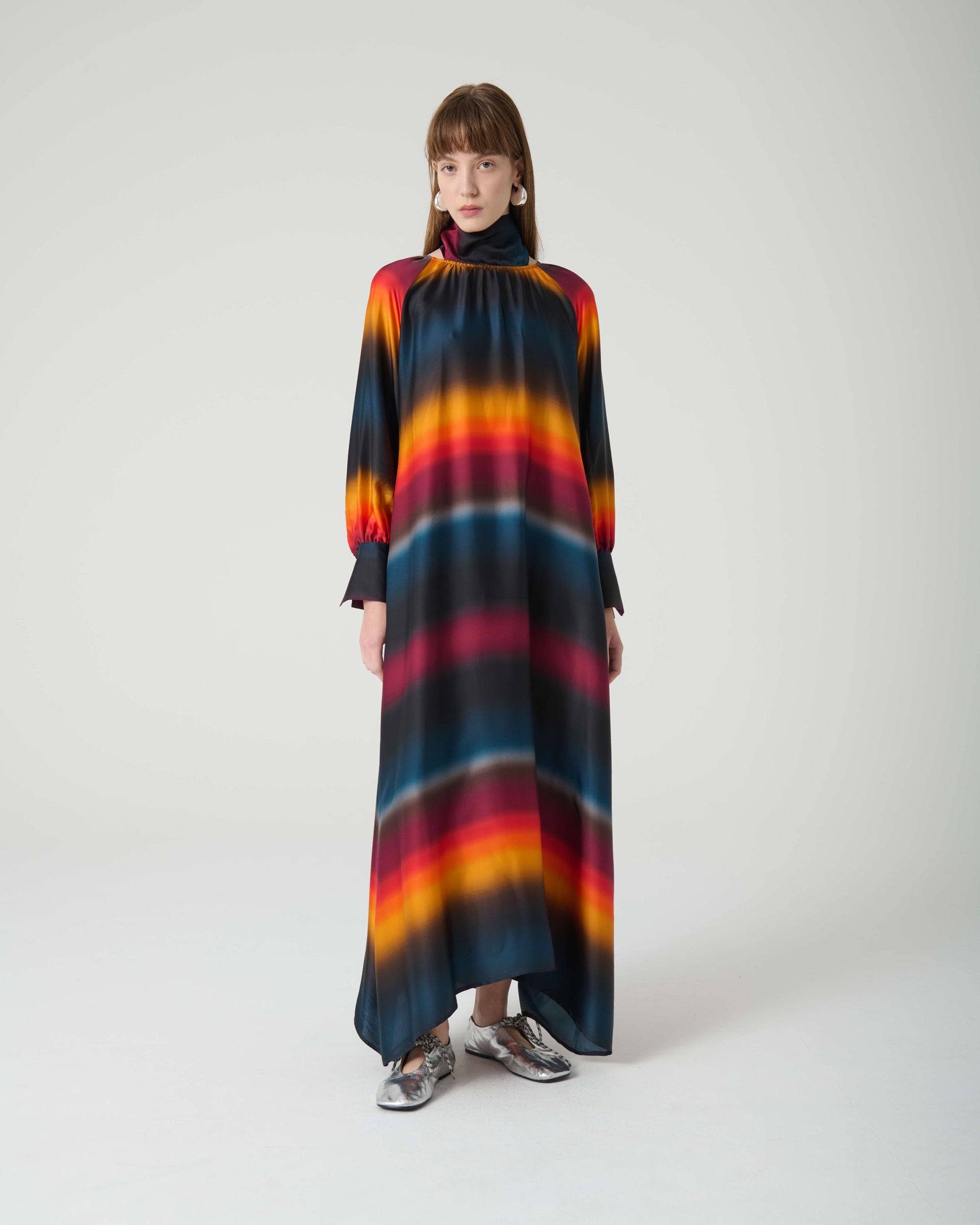 PRINTED VISCOSE DRESS