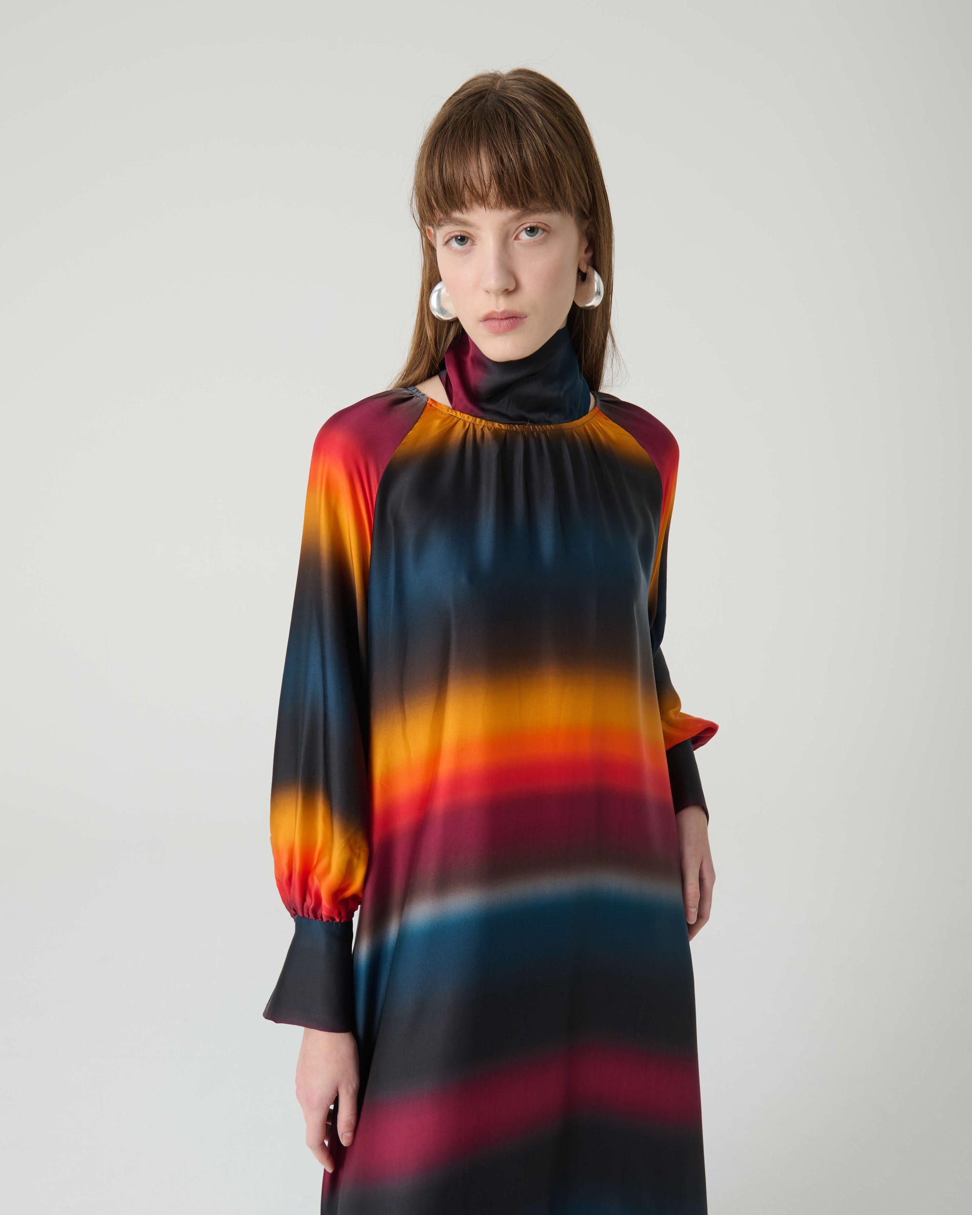 PRINTED VISCOSE DRESS