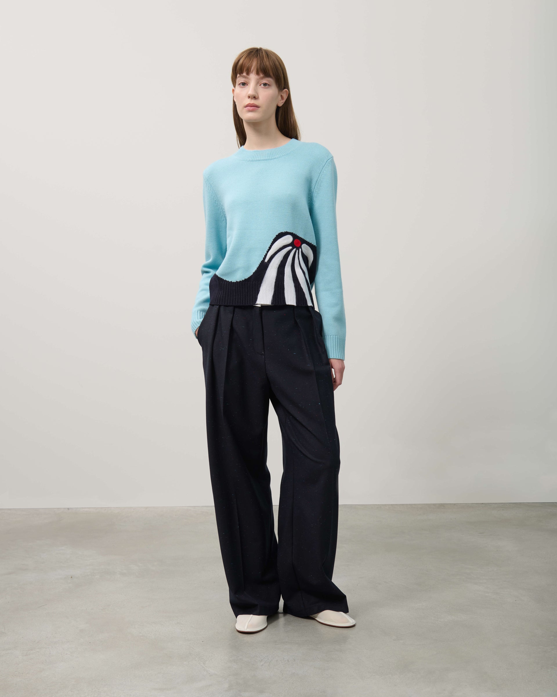 PANTALONI CON DOPPIE PIEGHE