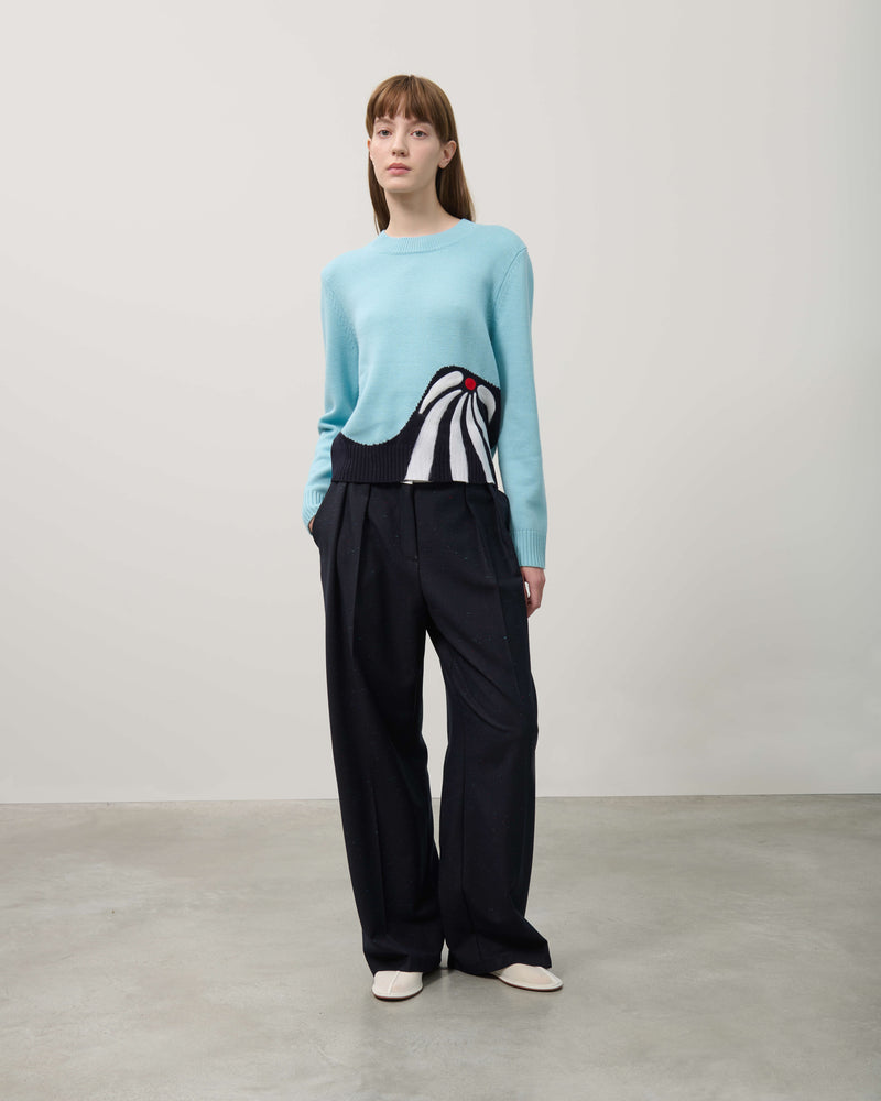 PANTALONI CON DOPPIE PIEGHE