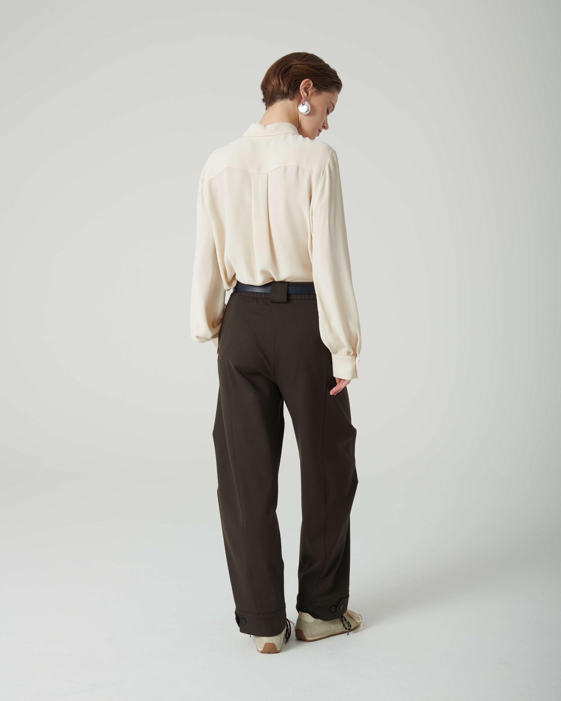 BALOON PANTS IN MILANO STITCH