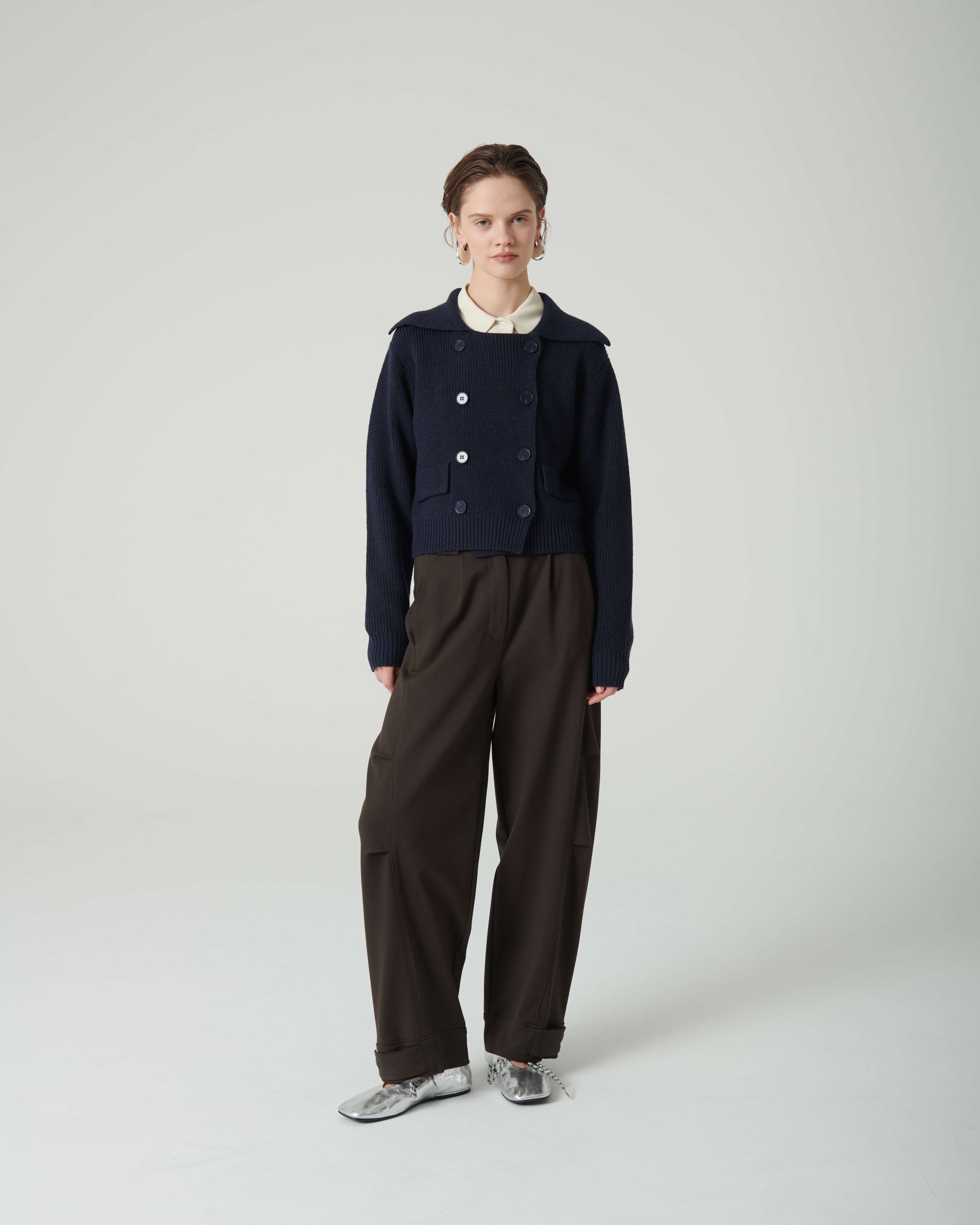 BALOON PANTS IN MILANO STITCH