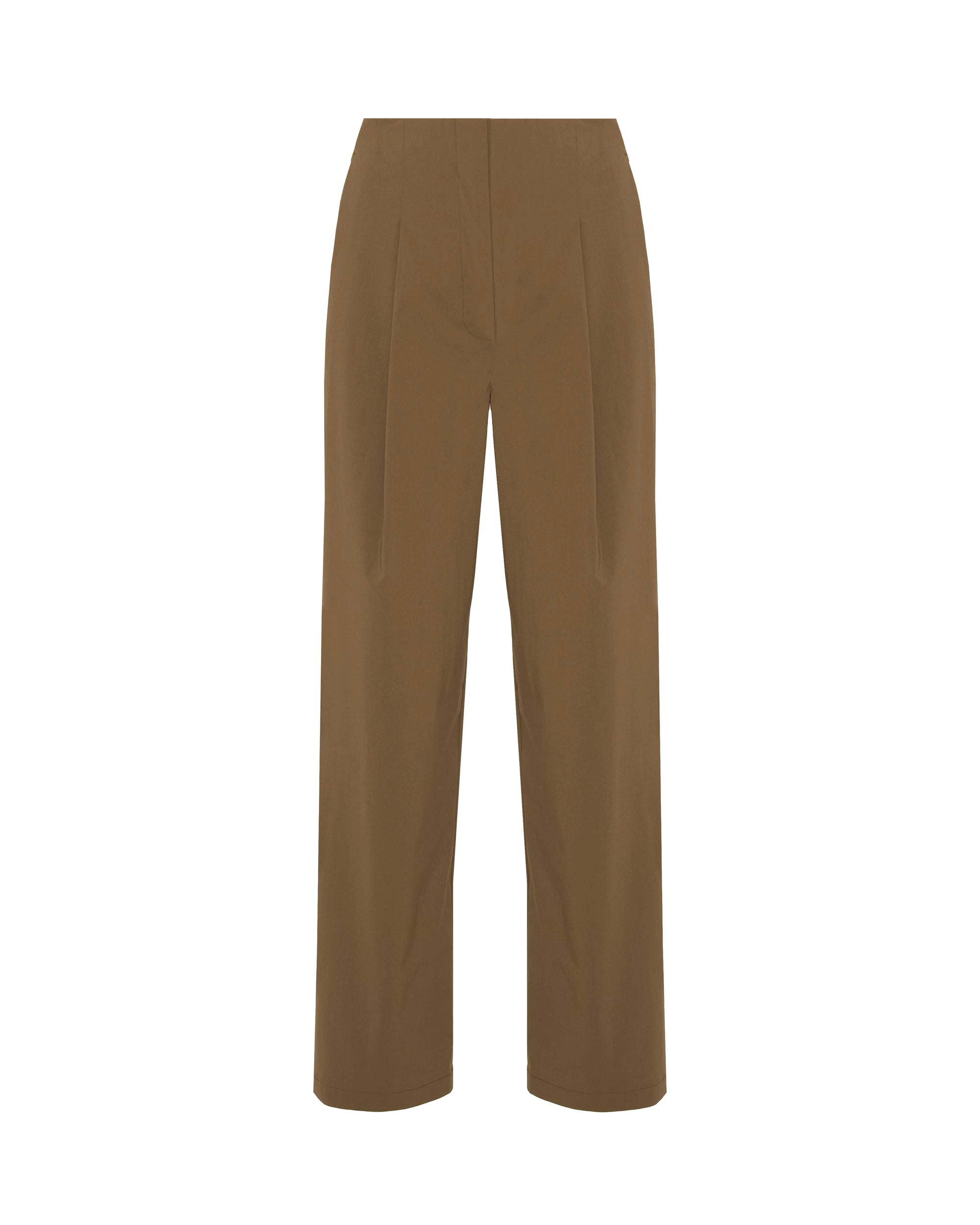 PLEATED ANKLE-LENGTH PANTS