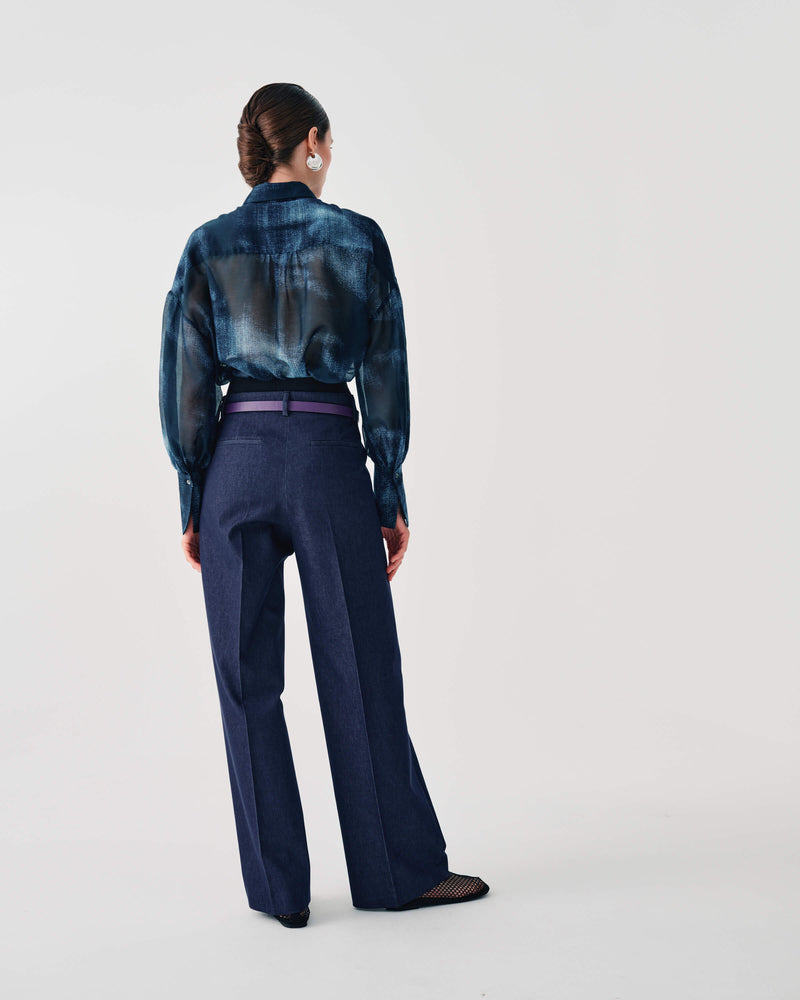 STRAIGHT-LEG TROUSERS