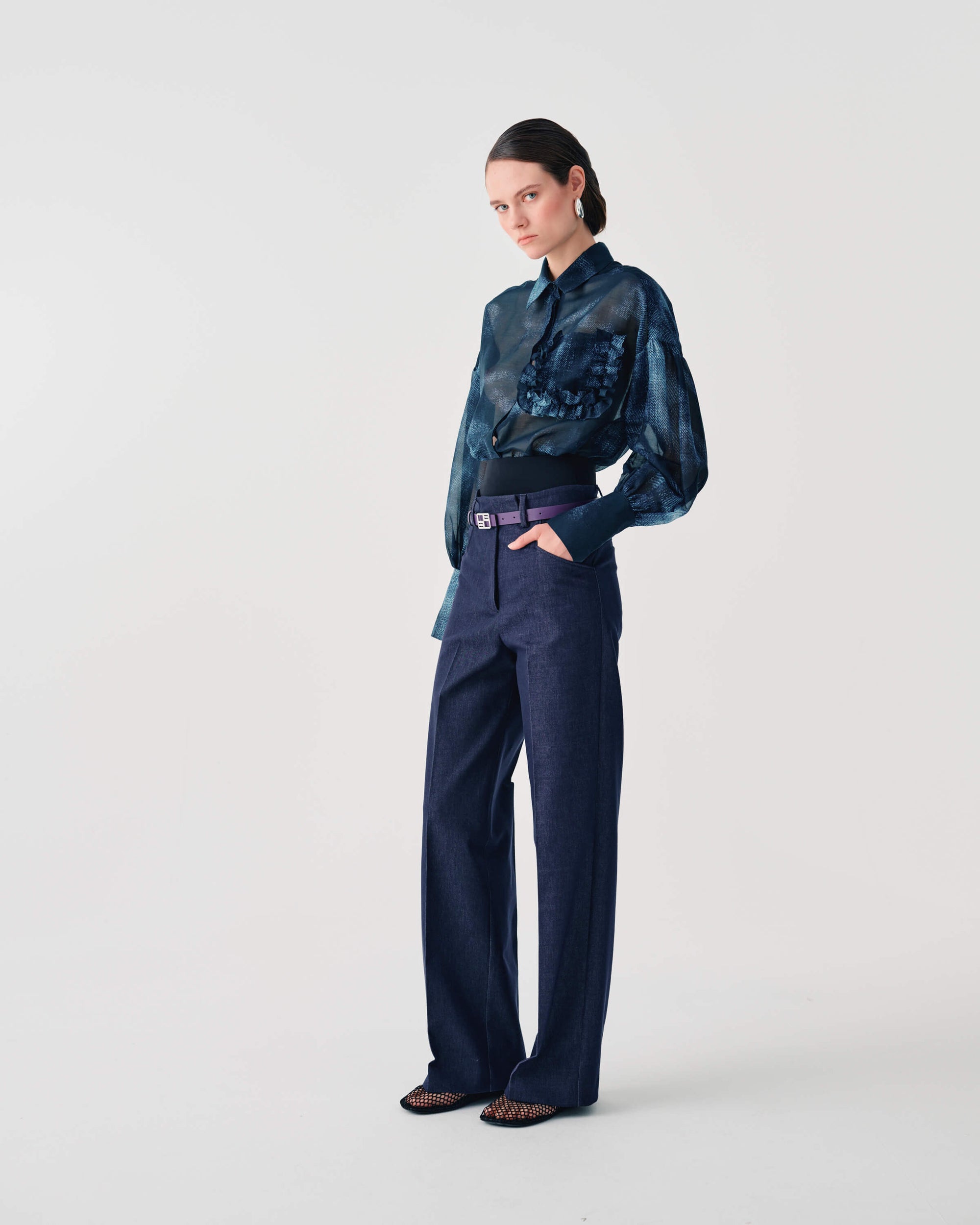 STRAIGHT-LEG TROUSERS