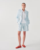 PLEATED BERMUDA SHORTS