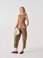 CROPPED BARREL TROUSERS