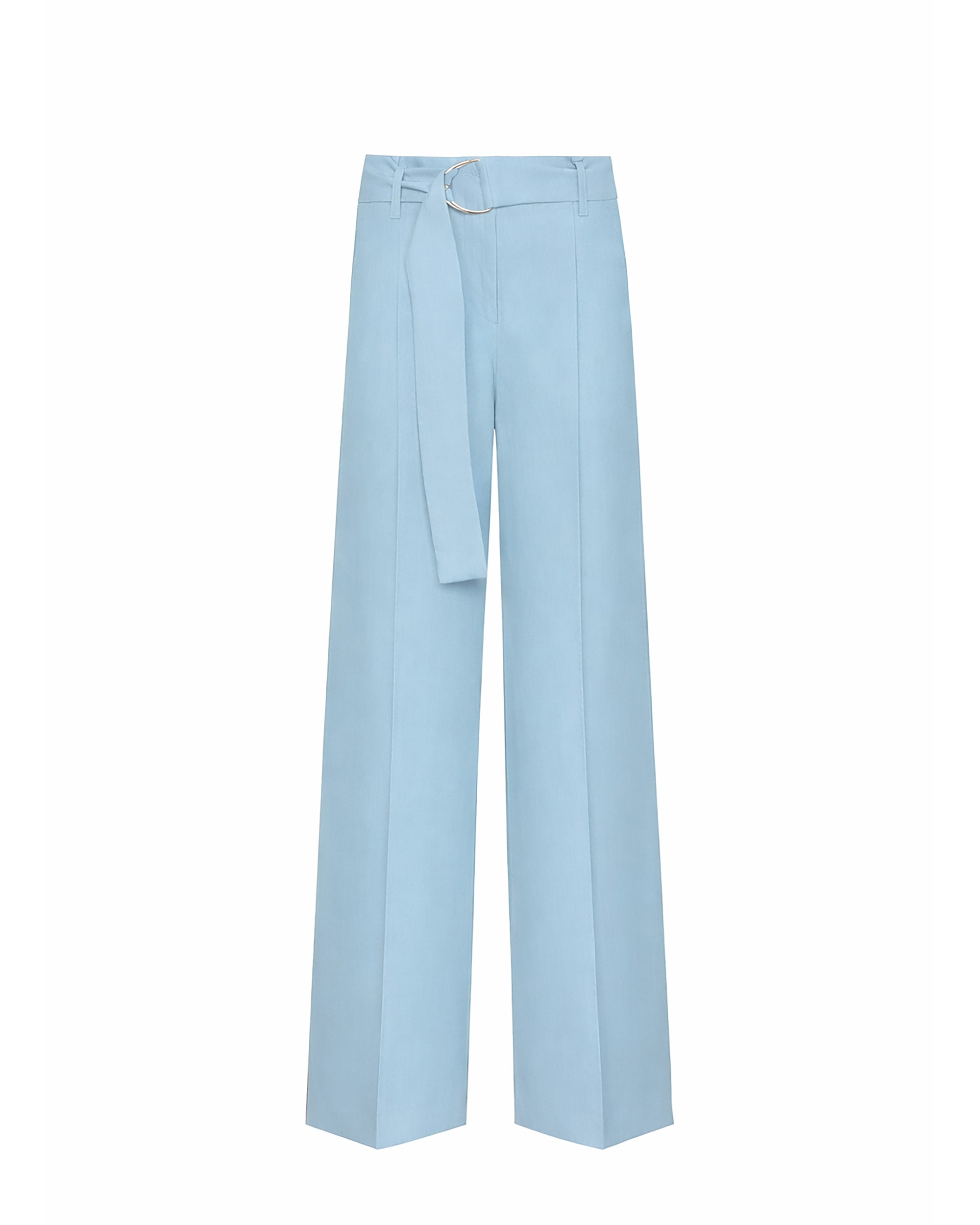 PANTALONI A GAMBA LARGA CON CINTURA AD ANELLO