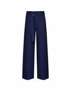 PANTALONI A GAMBA LARGA CON CINTURA AD ANELLO