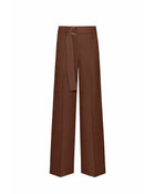 PANTALONI A GAMBA LARGA CON CINTURA AD ANELLO