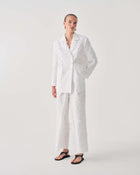 FLORAL EMBROIDERED LACE TROUSERS