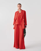 WIDE-LEG TROUSERS WITH ELASTIC WAIST AND FLUID FIT