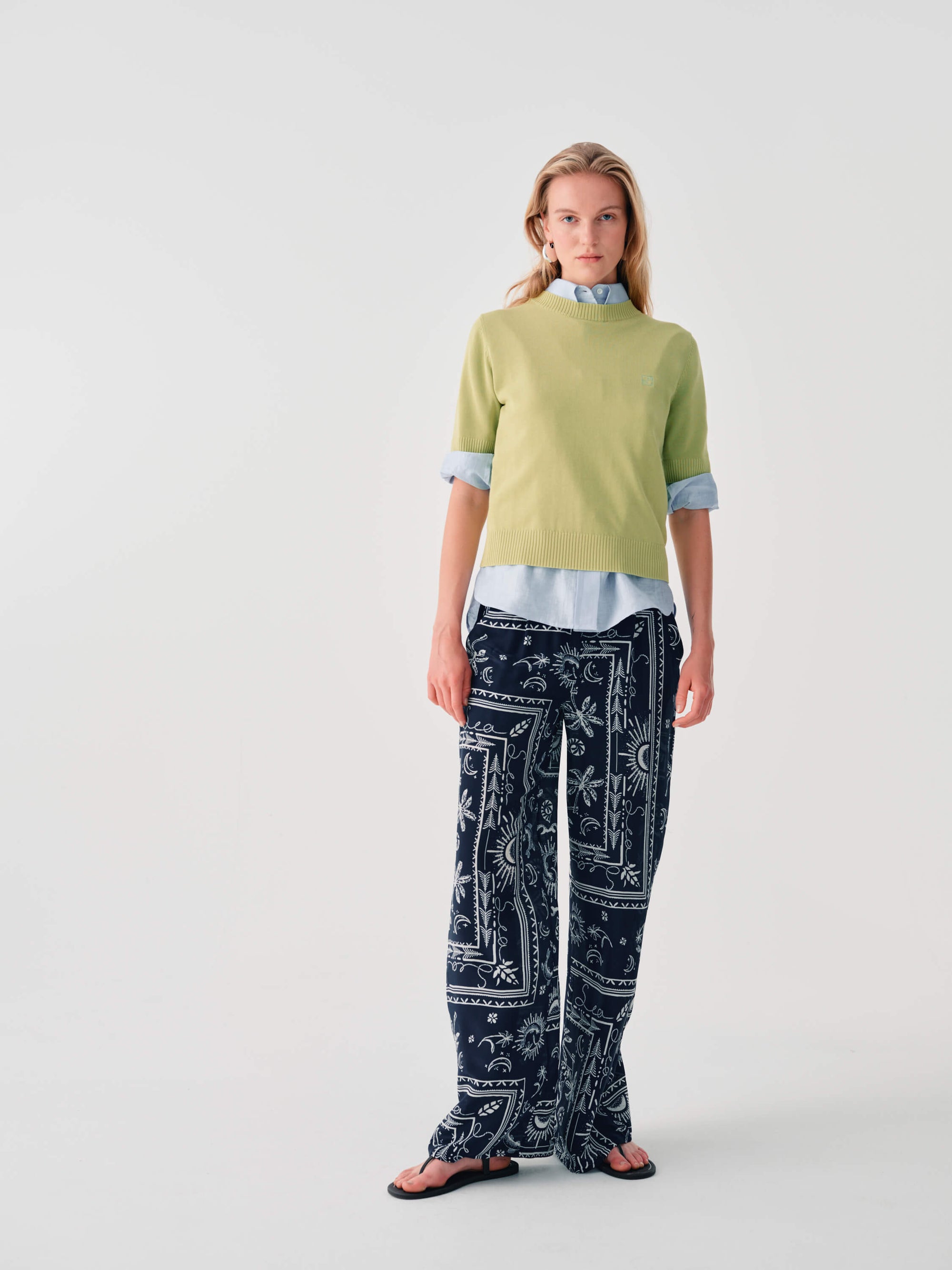 PALAZZO TROUSERS WITH PRINT