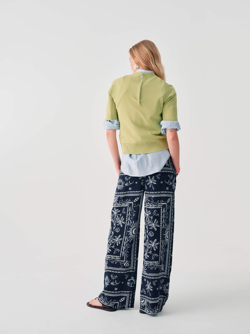 PALAZZO TROUSERS WITH PRINT
