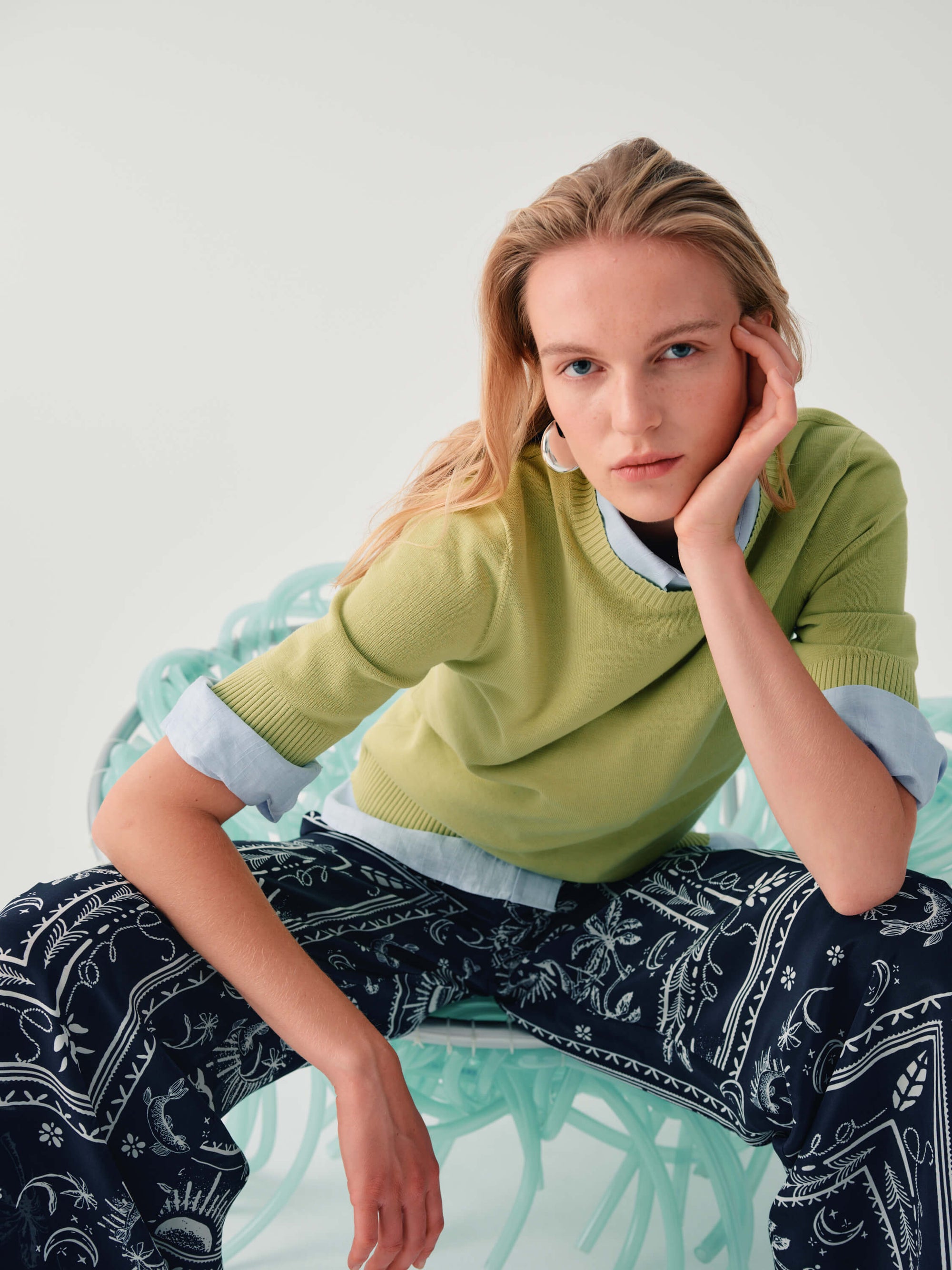 PALAZZO TROUSERS WITH PRINT