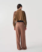 PALAZZO TROUSERS WITH PLEATS