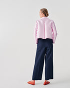 PALAZZO JEANS WITH PLEATS