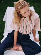 STRIPED SHIRT WITH EMBROIDERY