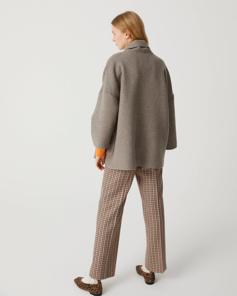 tailoring checked trousers