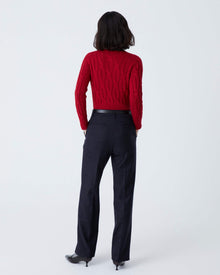 blue tailoring wool trousers