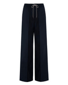 blue active wool trousers