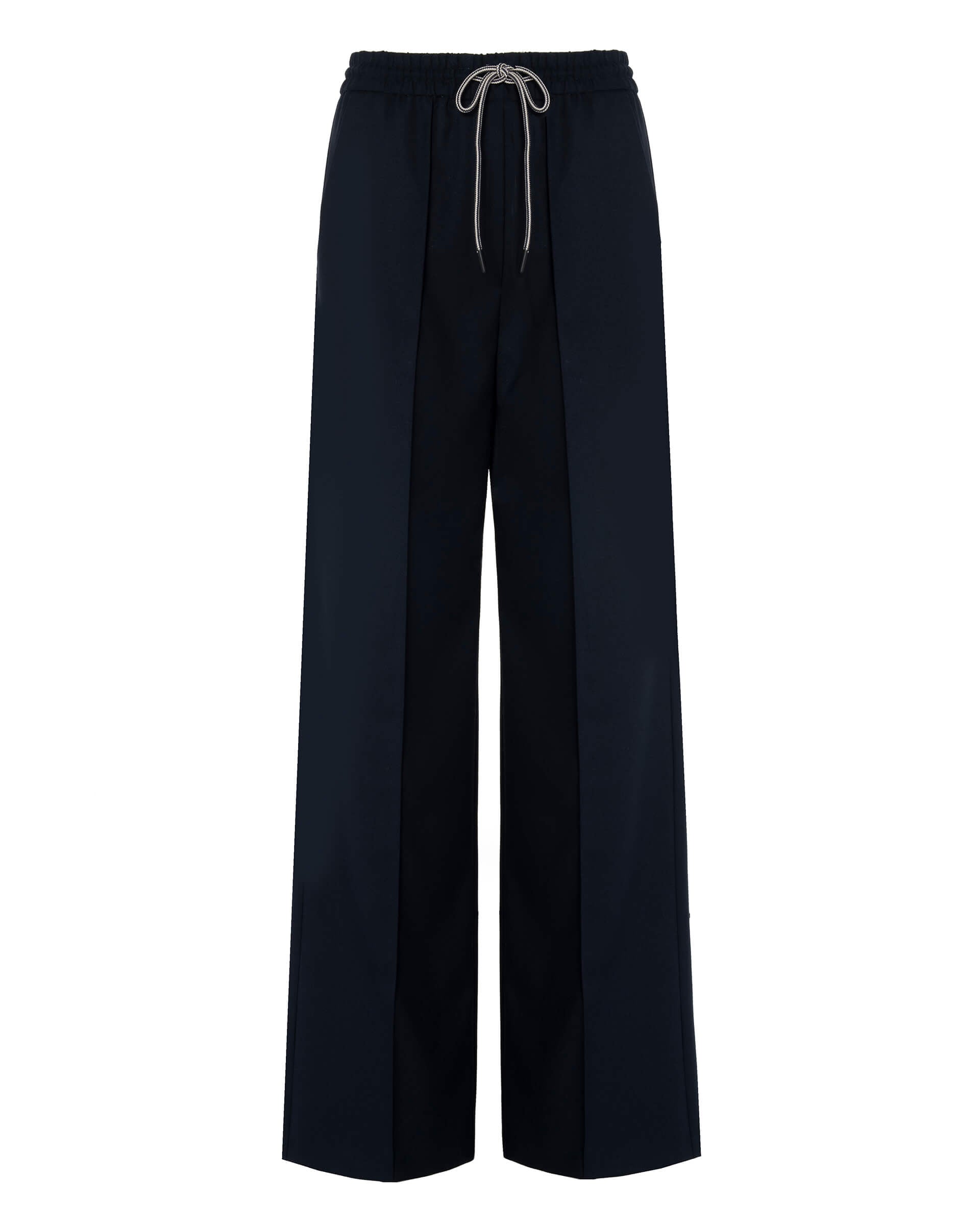 blue active wool trousers